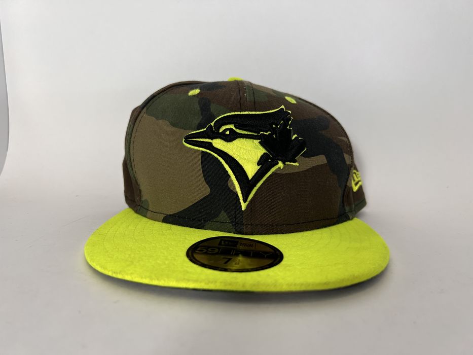 New Era Toronto Blue Jays Neon Camo 59Fifty Fitted Hat 7 3/8 Grailed