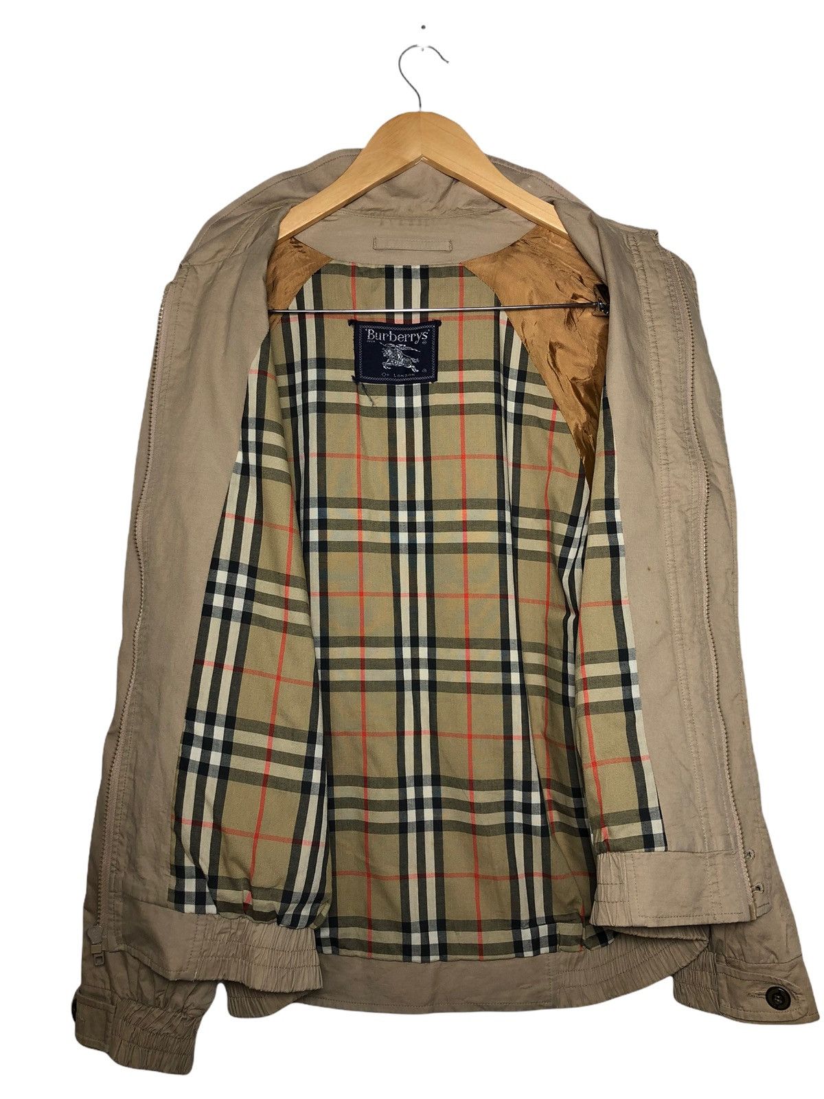 90s BURBERRY　Loden Cloth Harrington JK Vintage 90s Burberry Harrington Jacket XXL – Freshmans Archive