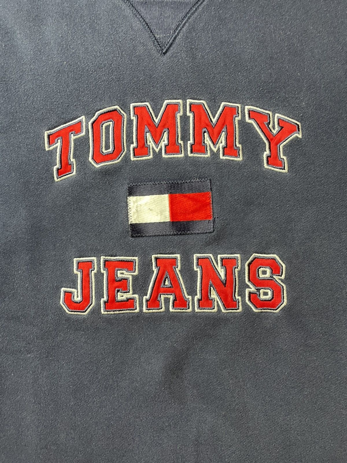 Tommy Hilfiger × Vintage Vintage Tommy Hilfiger Tommy Jeans Crewneck Size US XL / EU 56 / 4 - 2 Thumbnail