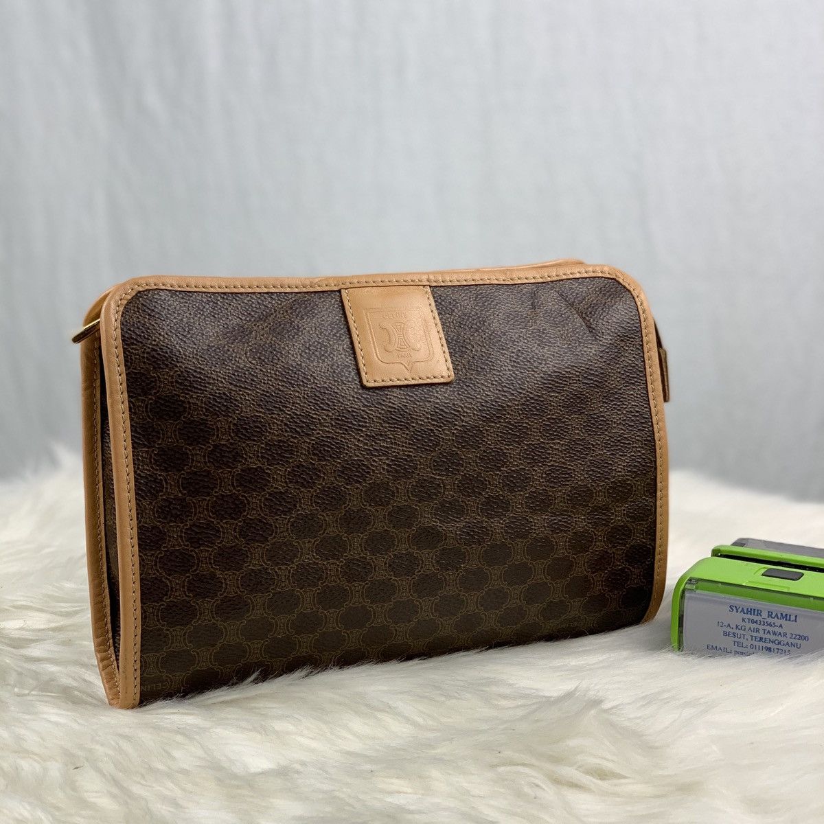 Authentic Vintage CELINE Macadam Clutch Bag