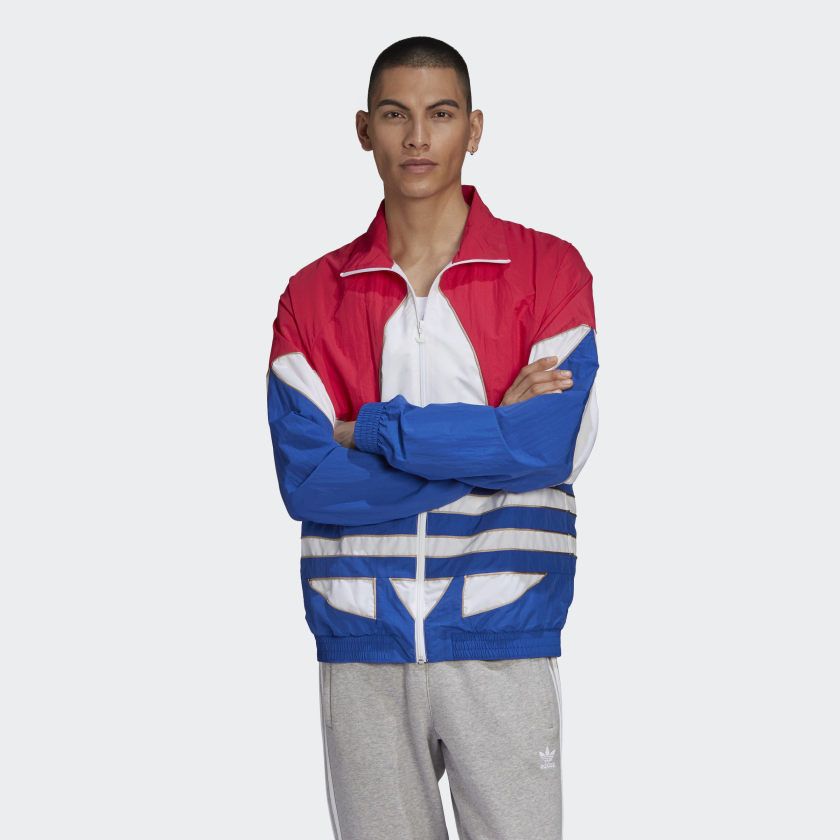Adidas NEW Adidas Big Trefoil Colorblock Woven Track Jacket Size US M / EU 48-50 / 2 - 3 Thumbnail