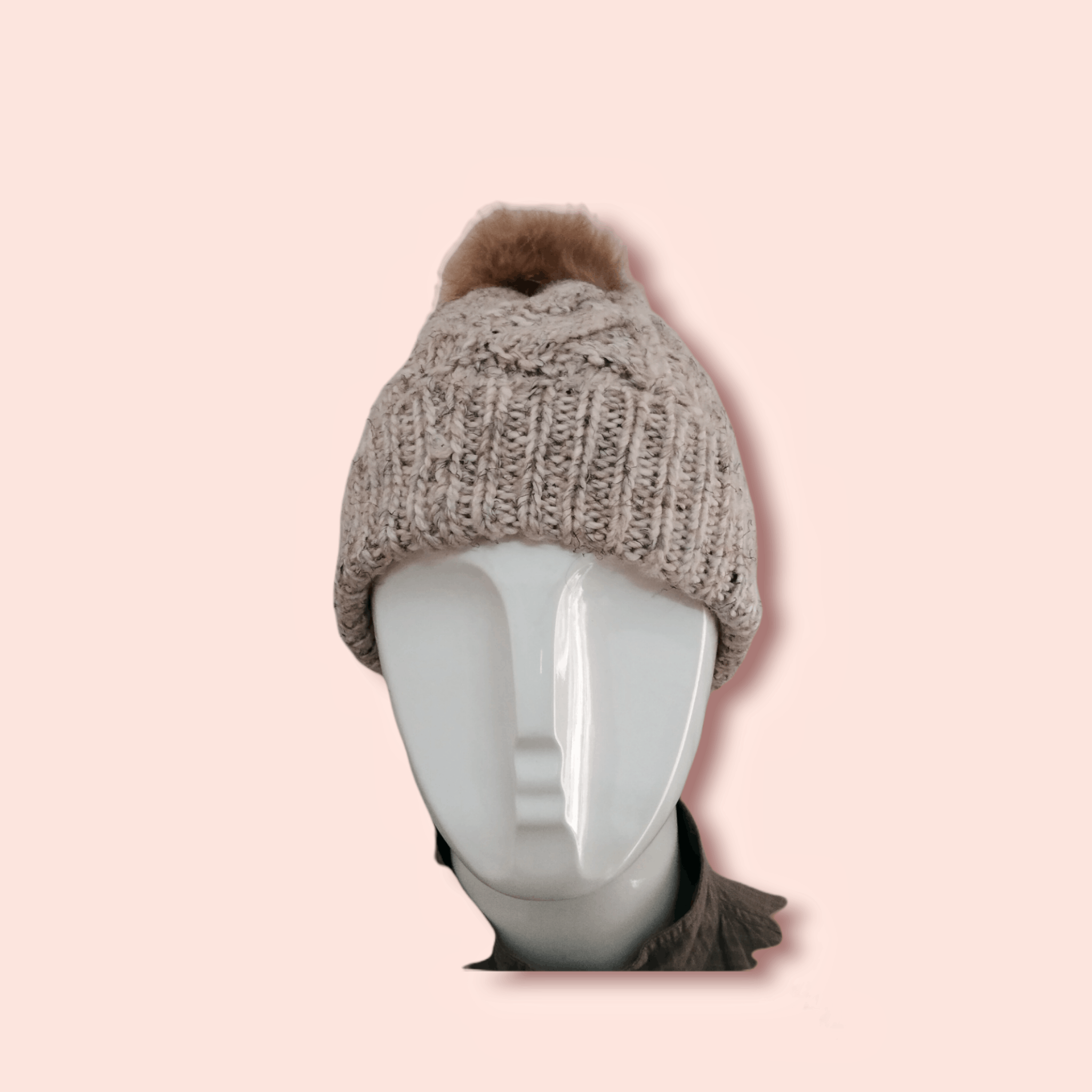 BEAUTY&YOUTH × United Arrows VINTAGE BEAUTY & YOUTH COLOURED CABLE KNITTED POM BEANIE Size ONE SIZE - 5 Thumbnail