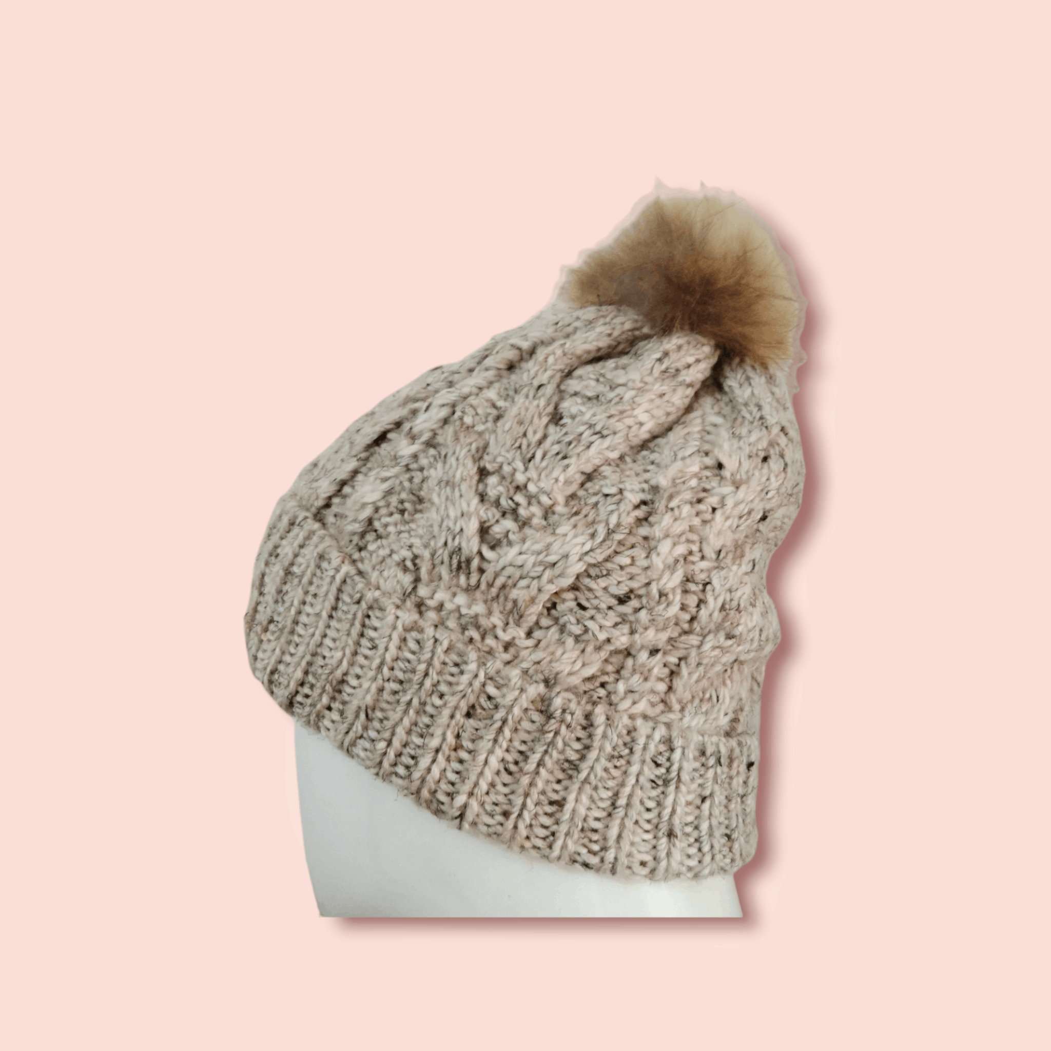 BEAUTY&YOUTH × United Arrows VINTAGE BEAUTY & YOUTH COLOURED CABLE KNITTED POM BEANIE Size ONE SIZE - 7 Thumbnail