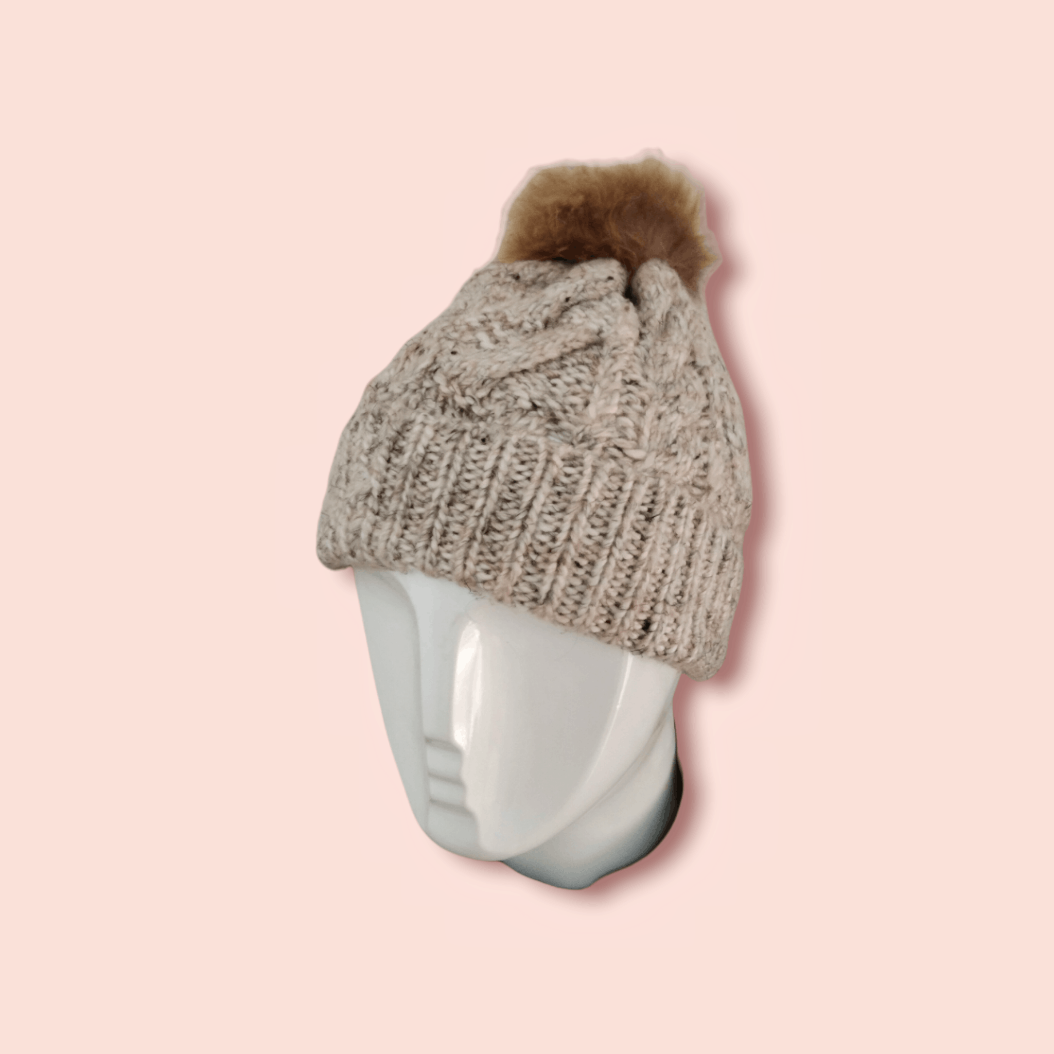 BEAUTY&YOUTH × United Arrows VINTAGE BEAUTY & YOUTH COLOURED CABLE KNITTED POM BEANIE Size ONE SIZE - 6 Thumbnail