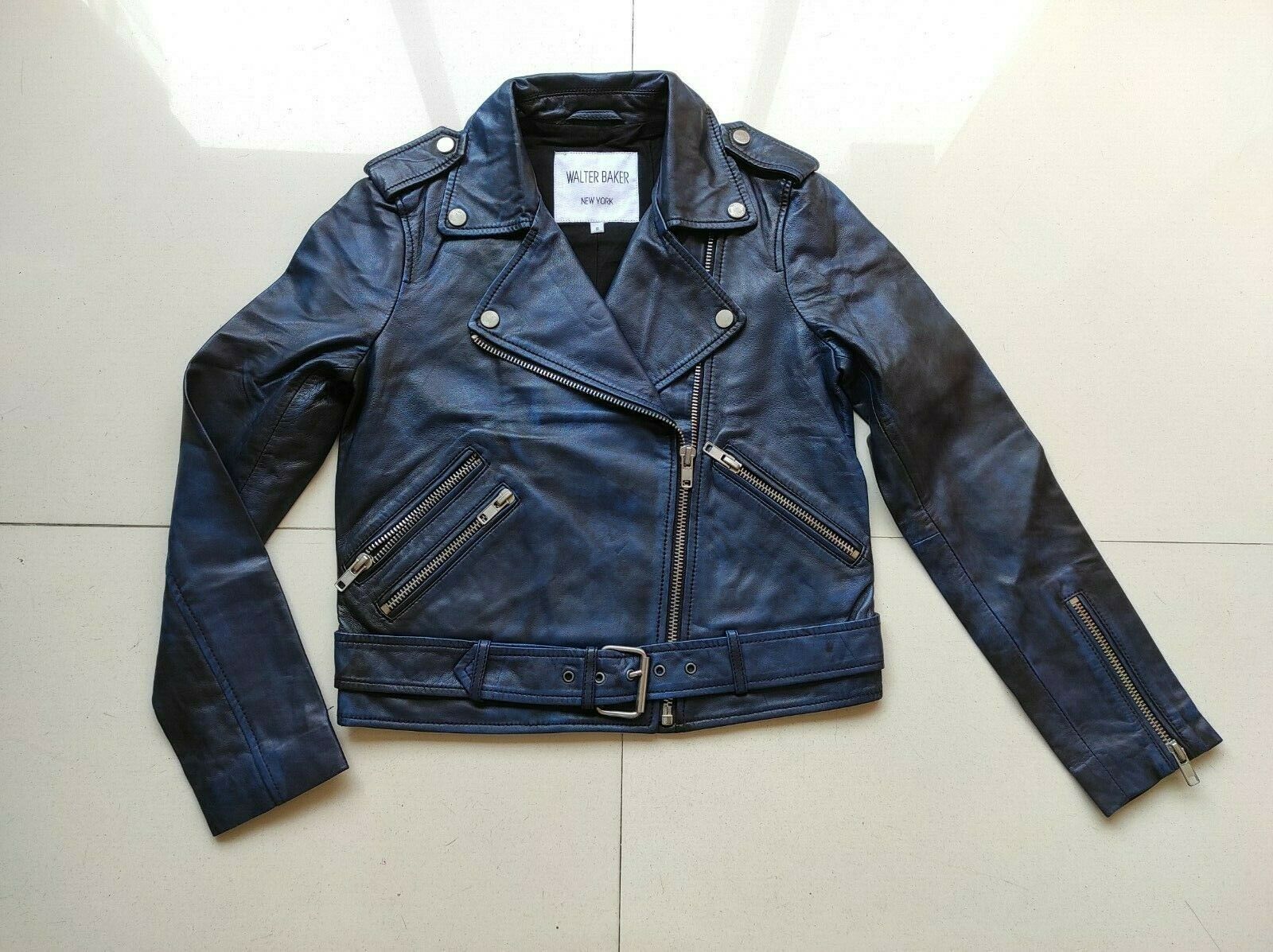 Walter Baker Women's Leather Biker Jacket $700