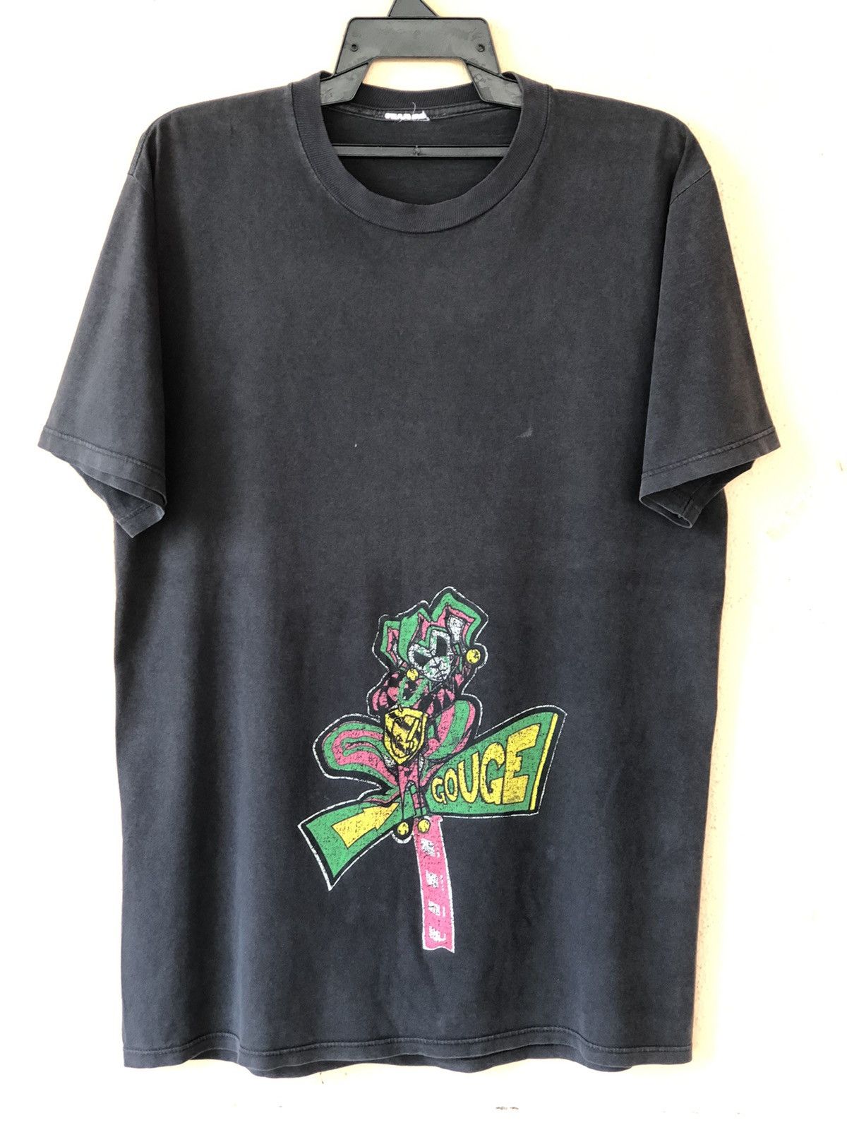 Thrasher × Vintage Vintage 90s GOUGE Skateboard Streetwear Rare Tee Size US L / EU 52-54 / 3 - 4 Thumbnail