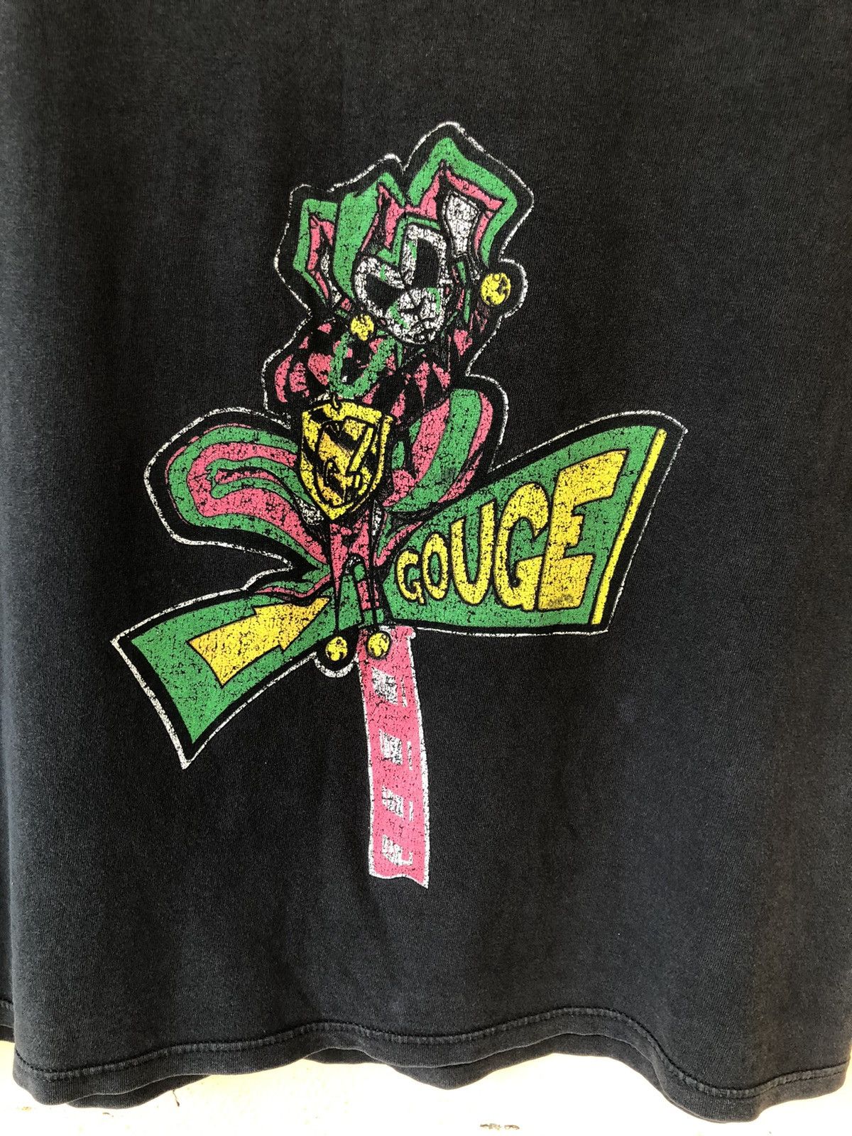 Thrasher × Vintage Vintage 90s GOUGE Skateboard Streetwear Rare Tee Size US L / EU 52-54 / 3 - 5 Thumbnail