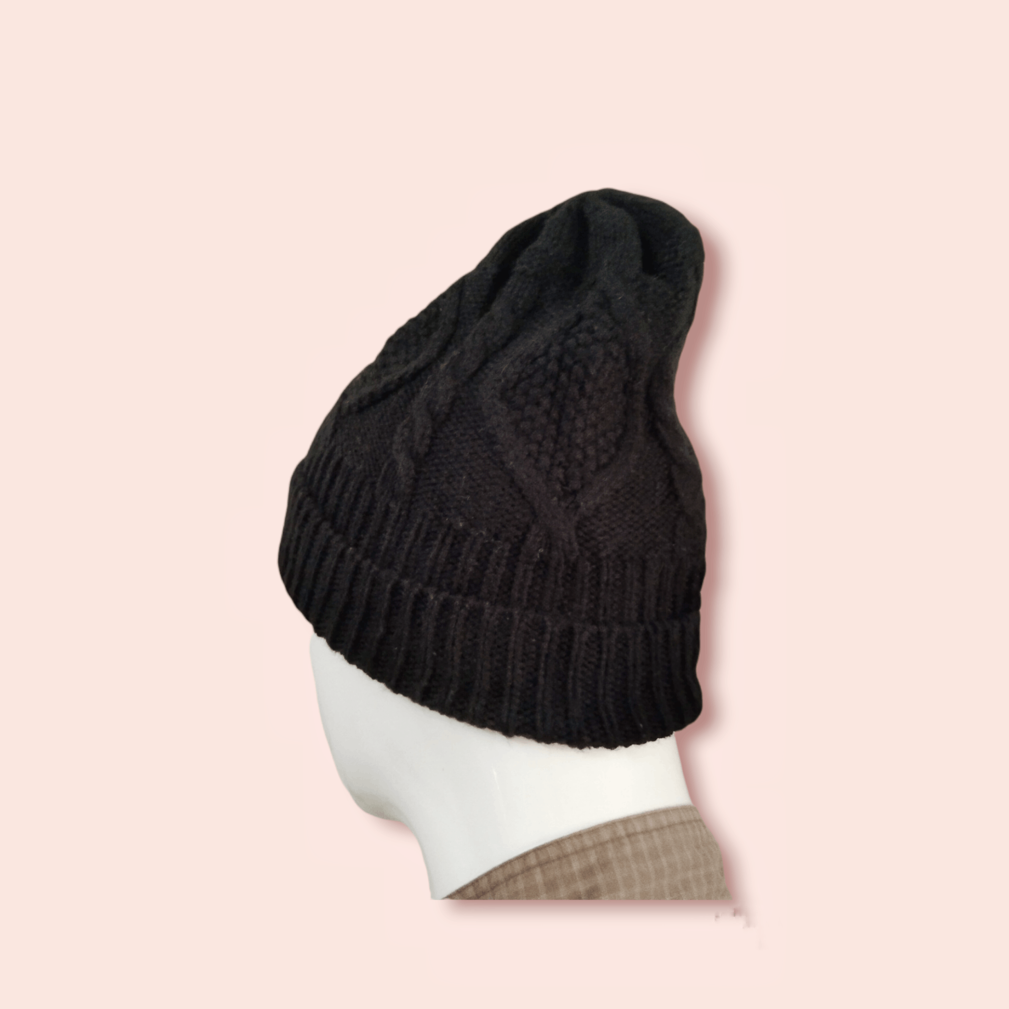 Japanese Brand × Uniqlo UNIQLO WOOL BLEND CABLE KNITTED CUFFED BEANIE Size ONE SIZE - 7 Thumbnail