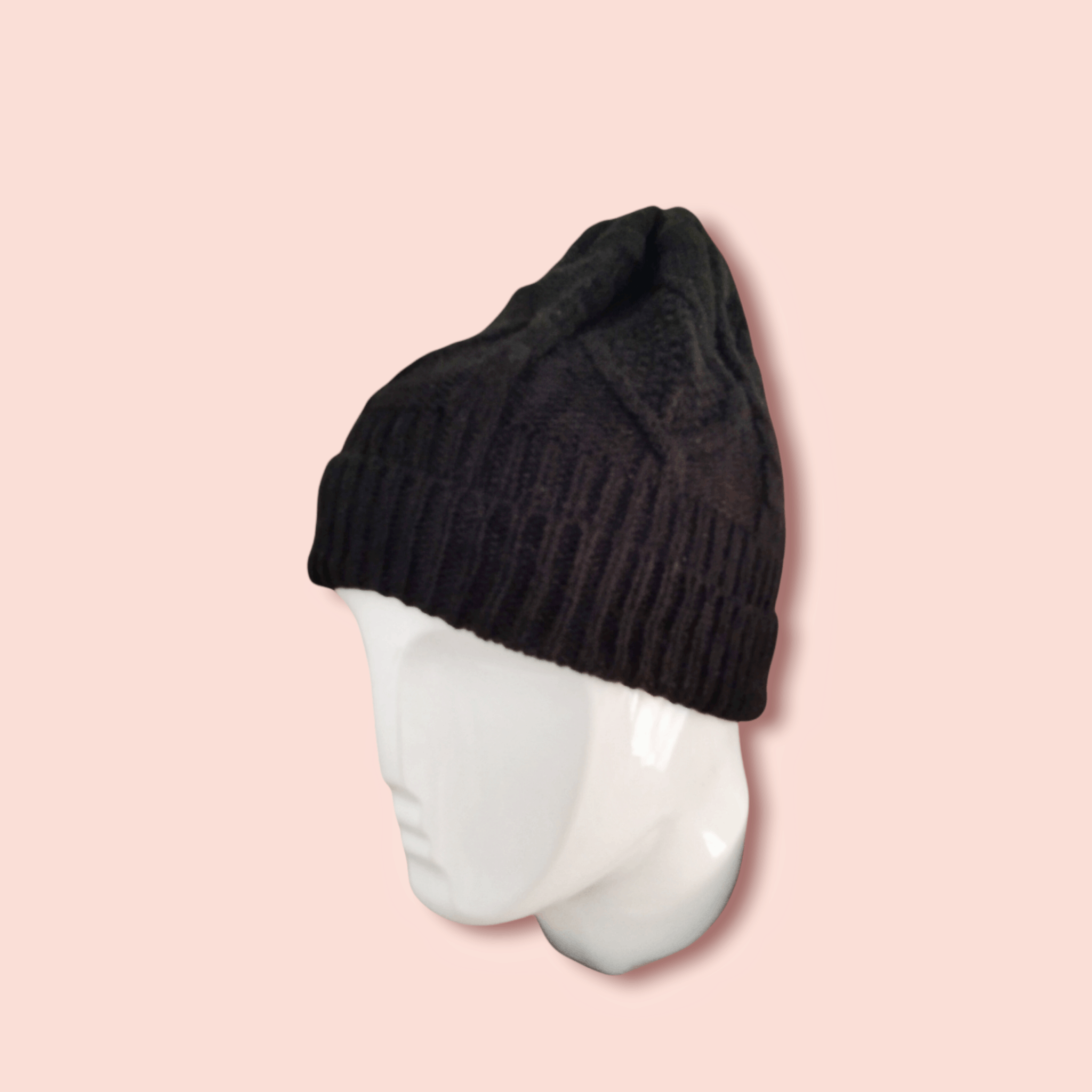 Japanese Brand × Uniqlo UNIQLO WOOL BLEND CABLE KNITTED CUFFED BEANIE Size ONE SIZE - 2 Thumbnail