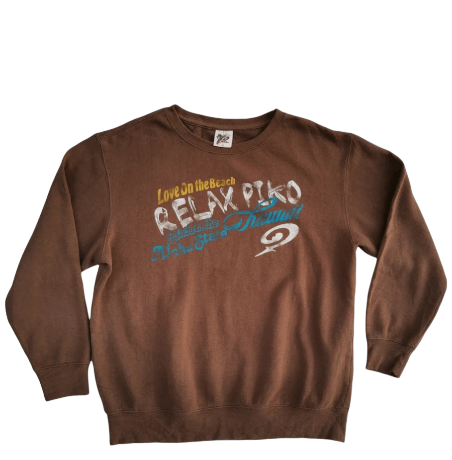 Other Relax Piko Hawaii Big Logo Sweatshirt Size US M / EU 48-50 / 2 - 1 Thumbnail