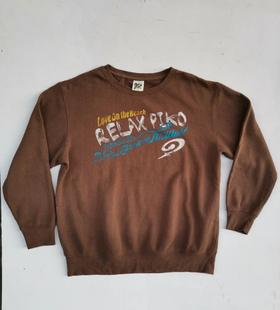 Other Relax Piko Hawaii Big Logo Sweatshirt Size US M / EU 48-50 / 2 - 8 Thumbnail