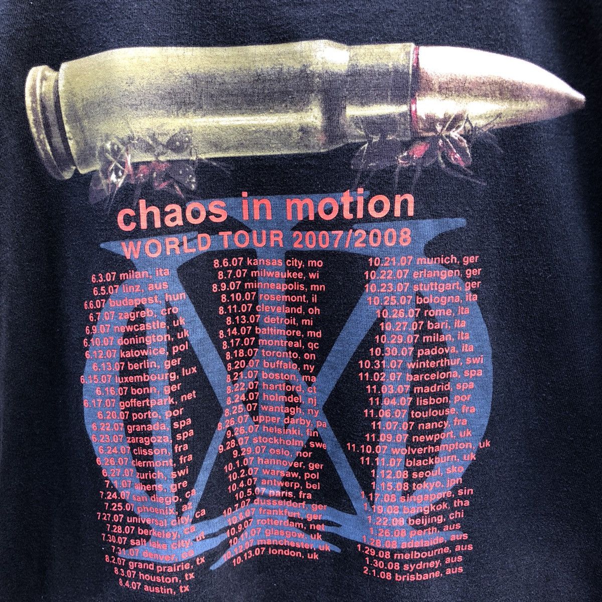 Band Tees Dream Theater Systematic Chaos World Tour 2007 Size US M / EU 48-50 / 2 - 5 Thumbnail
