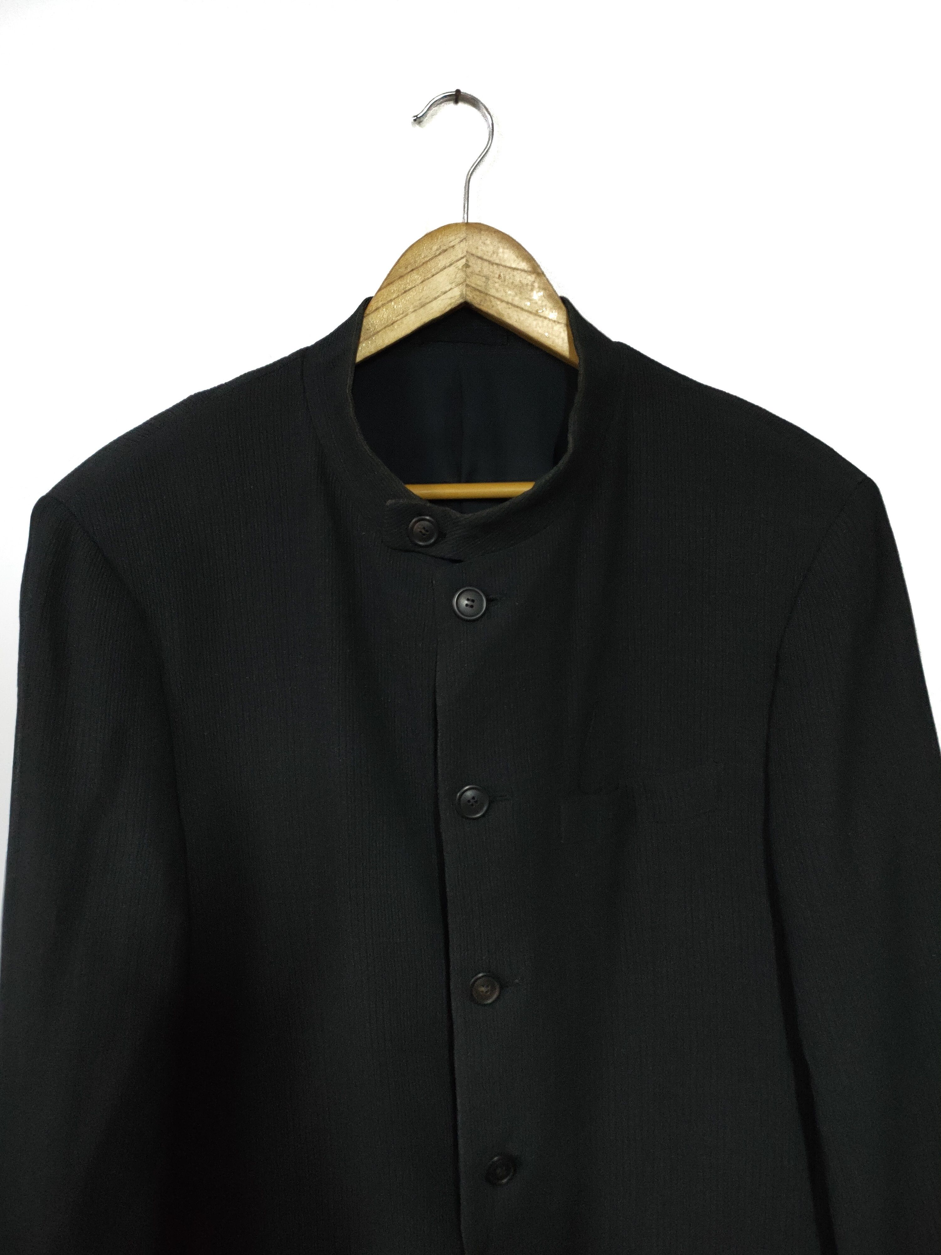 ISSEY MIYAKE/90s/Mao collar jacket/M/wool/navy/OAL13025 | eBay
