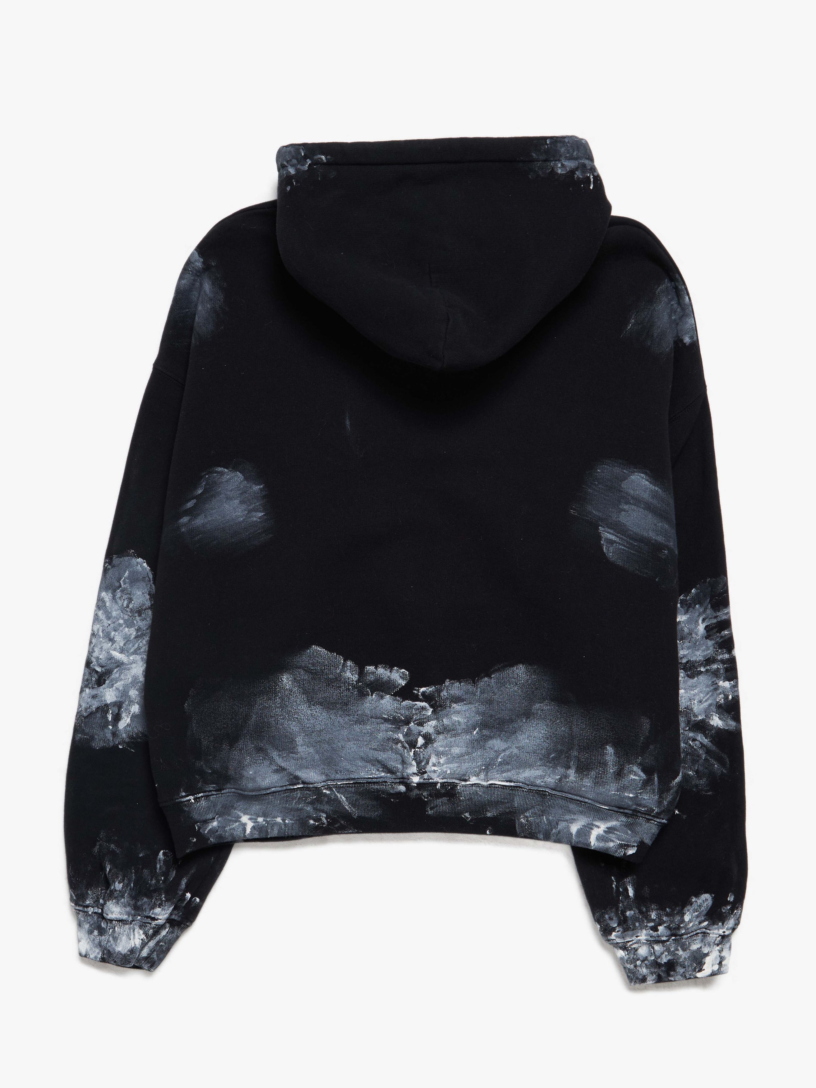 Balenciaga Black Dye Printed Front Pocket Hoodie Size US XL / EU 56 / 4 - 2 Thumbnail