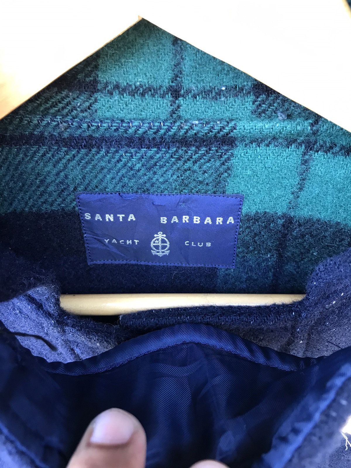 Japanese Brand × Vintage Santa Barbara Wool Tartan Duffle Coat Size US L / EU 52-54 / 3 - 3 Thumbnail