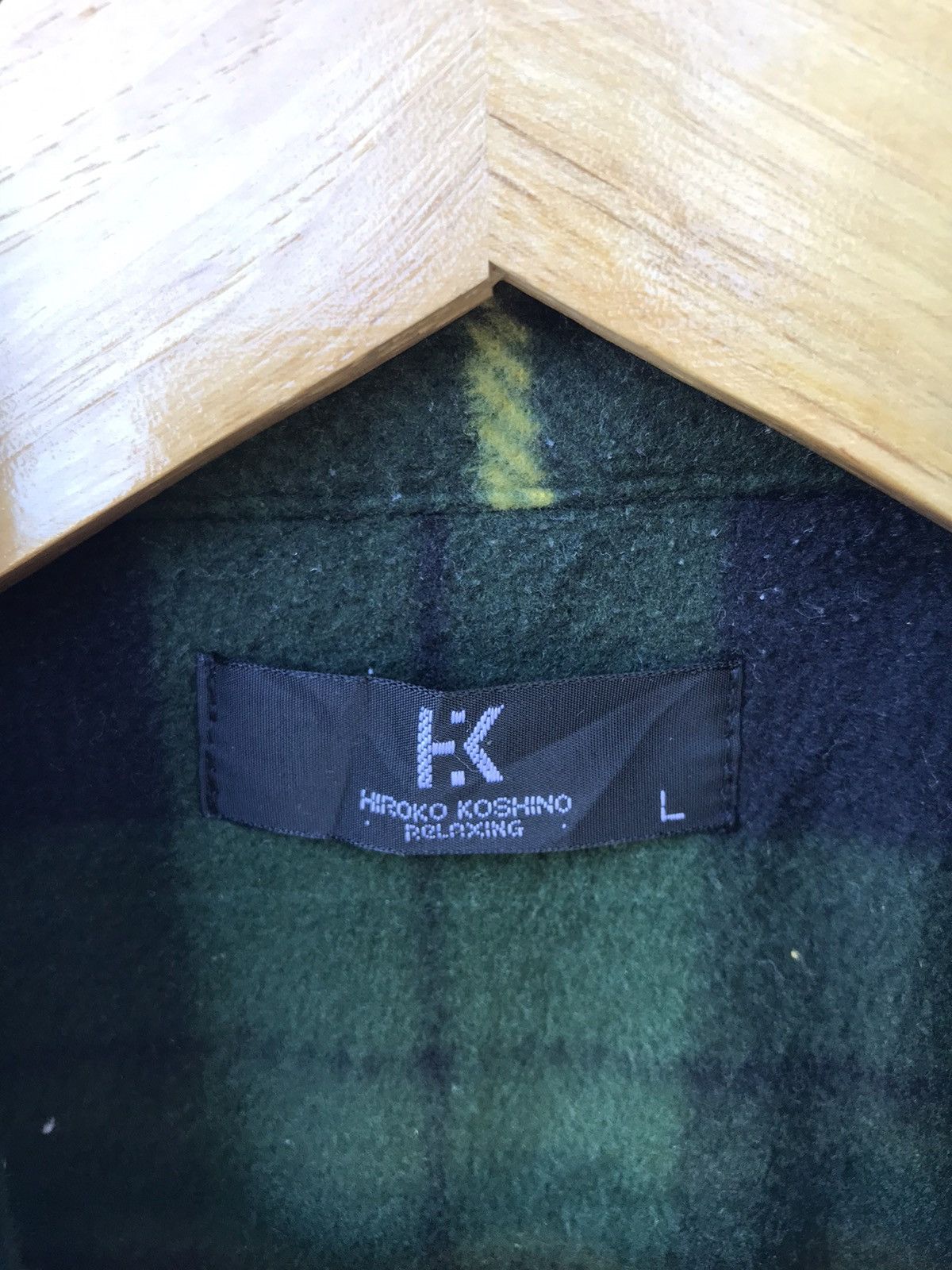 Hiroko Koshino Homme Hiroko Koshino Plaid Button-Up Shirt - Green/Black Size L Size US L / EU 52-54 / 3 - 3 Thumbnail