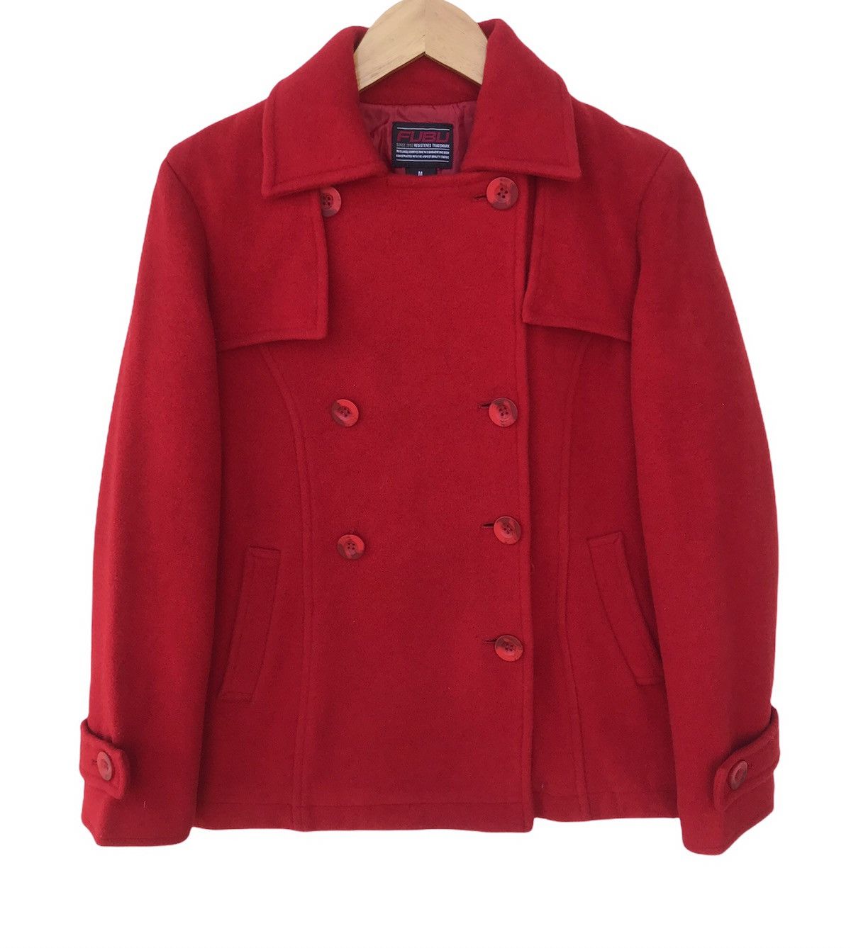 Fubu × Vintage Vintage Fubu Doubled Breasted Wool Peacoat Jacket Size US S / EU 44-46 / 1 - 1 Thumbnail