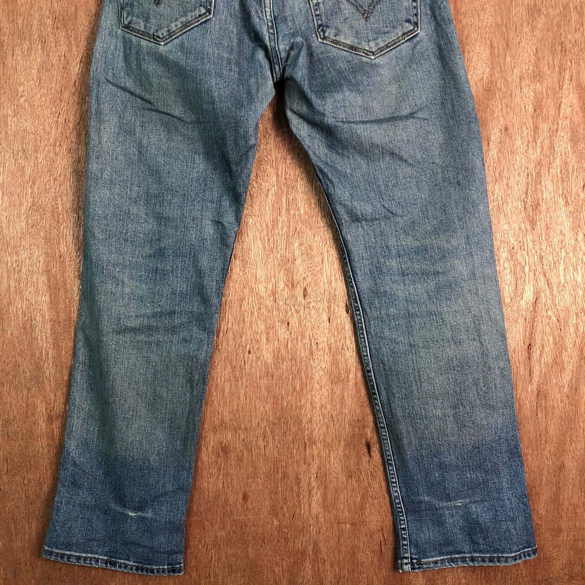 Levi's 505 Levis Strauss Vintage Blue distressed Denim Pants #C210 Size US 31 - 8 Thumbnail
