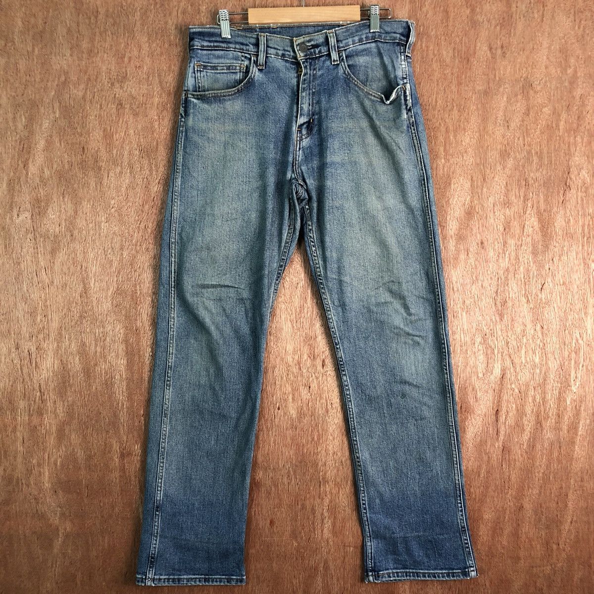 Levi's 505 Levis Strauss Vintage Blue distressed Denim Pants #C210 Size US 31 - 1 Thumbnail