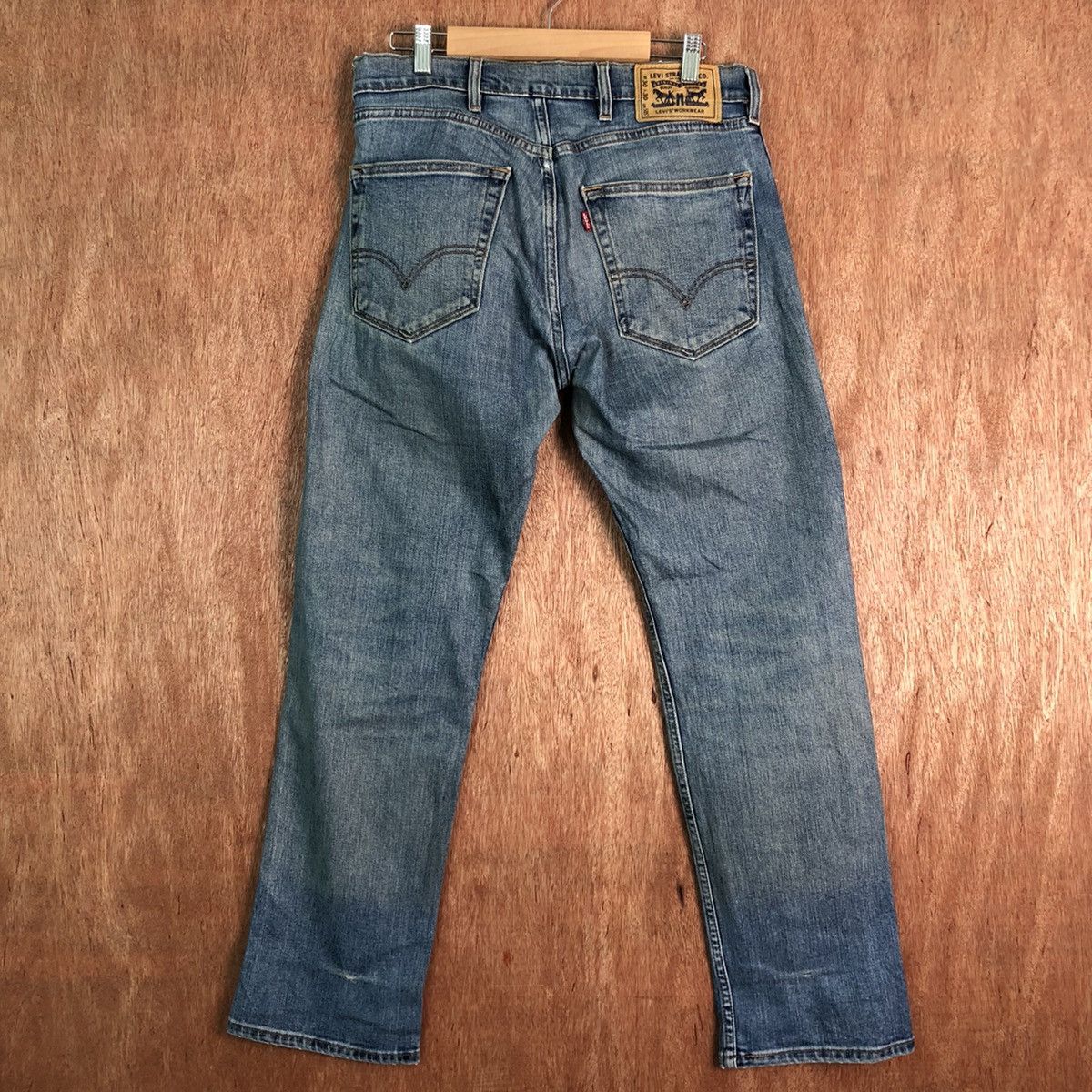 Levi's 505 Levis Strauss Vintage Blue distressed Denim Pants #C210 Size US 31 - 6 Thumbnail