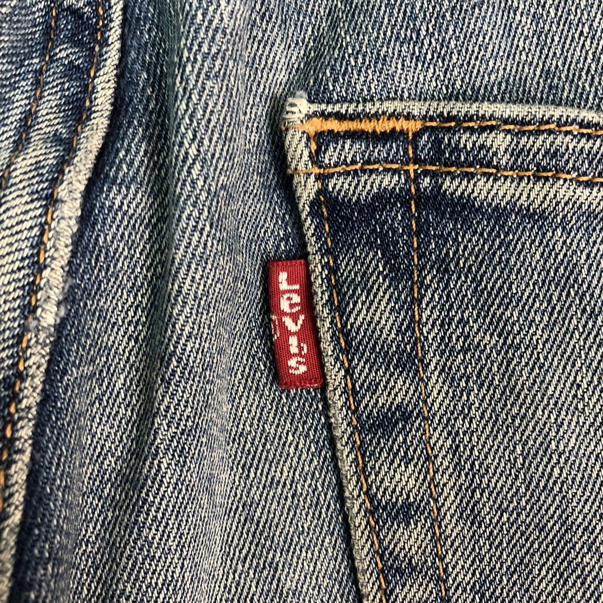 Levi's 505 Levis Strauss Vintage Blue distressed Denim Pants #C210 Size US 31 - 9 Thumbnail