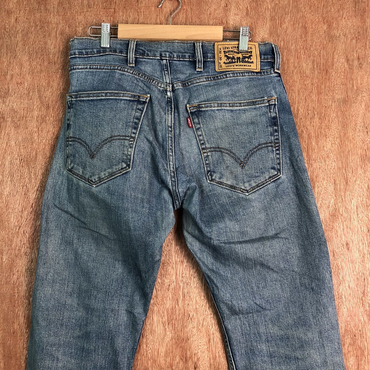 Levi's 505 Levis Strauss Vintage Blue distressed Denim Pants #C210 Size US 31 - 7 Thumbnail