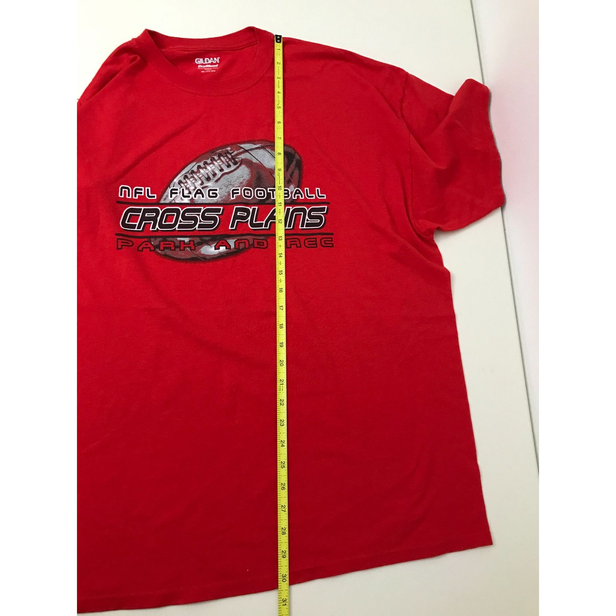 Gildan Gildan Dry Blend NFL Crossplains Mens XXL Red T Shirt *13 Size US XXL / EU 58 / 5 - 3 Thumbnail