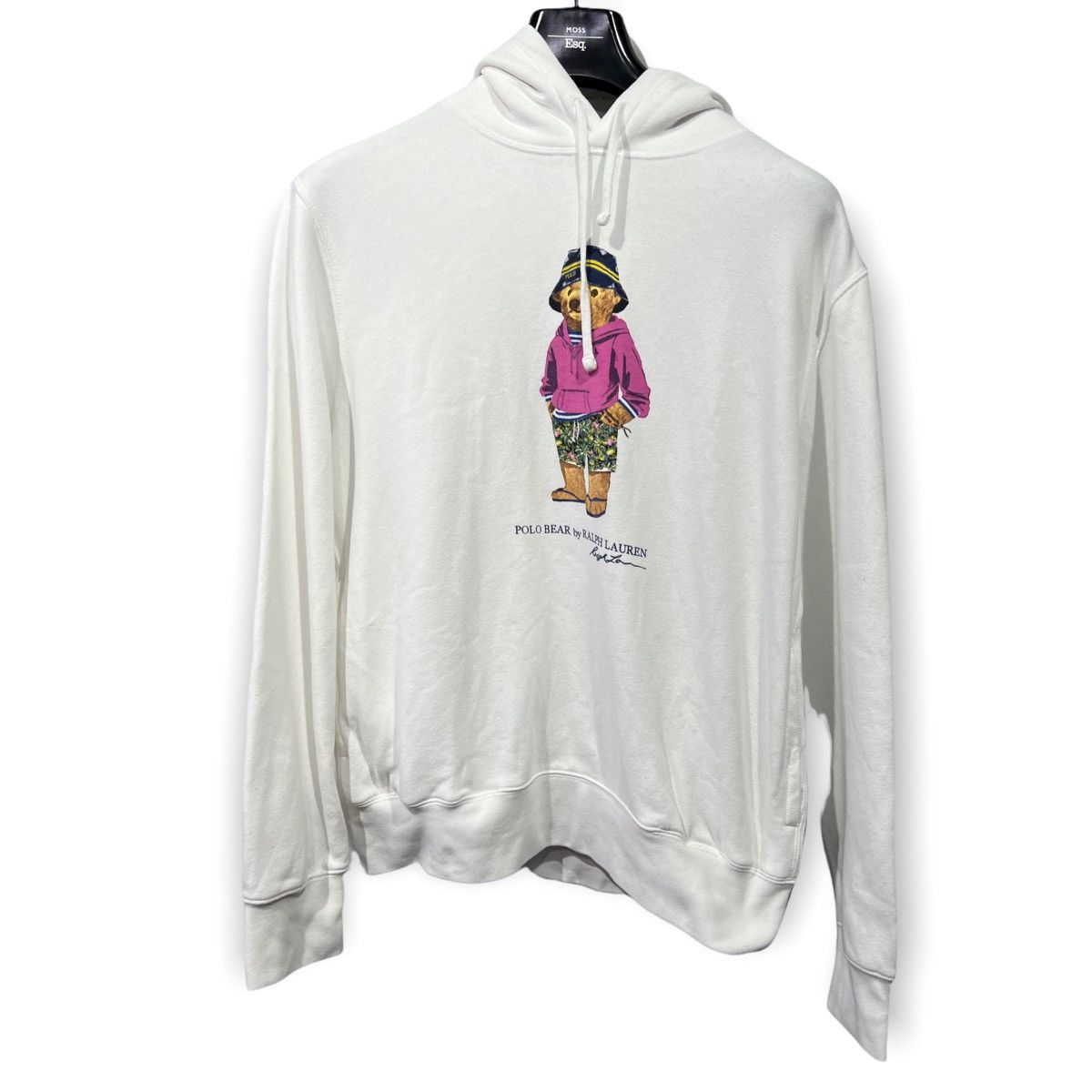 Polo Bear Ralph Lauren hoodie white size L