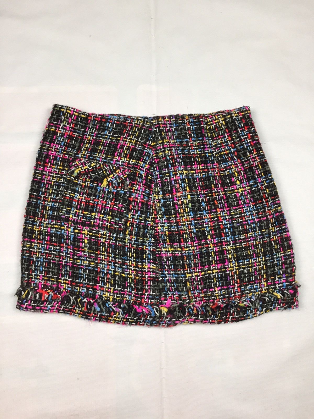 Japanese Brand Zara Multicolor Tweed Skirt Size 29" - 6 Thumbnail