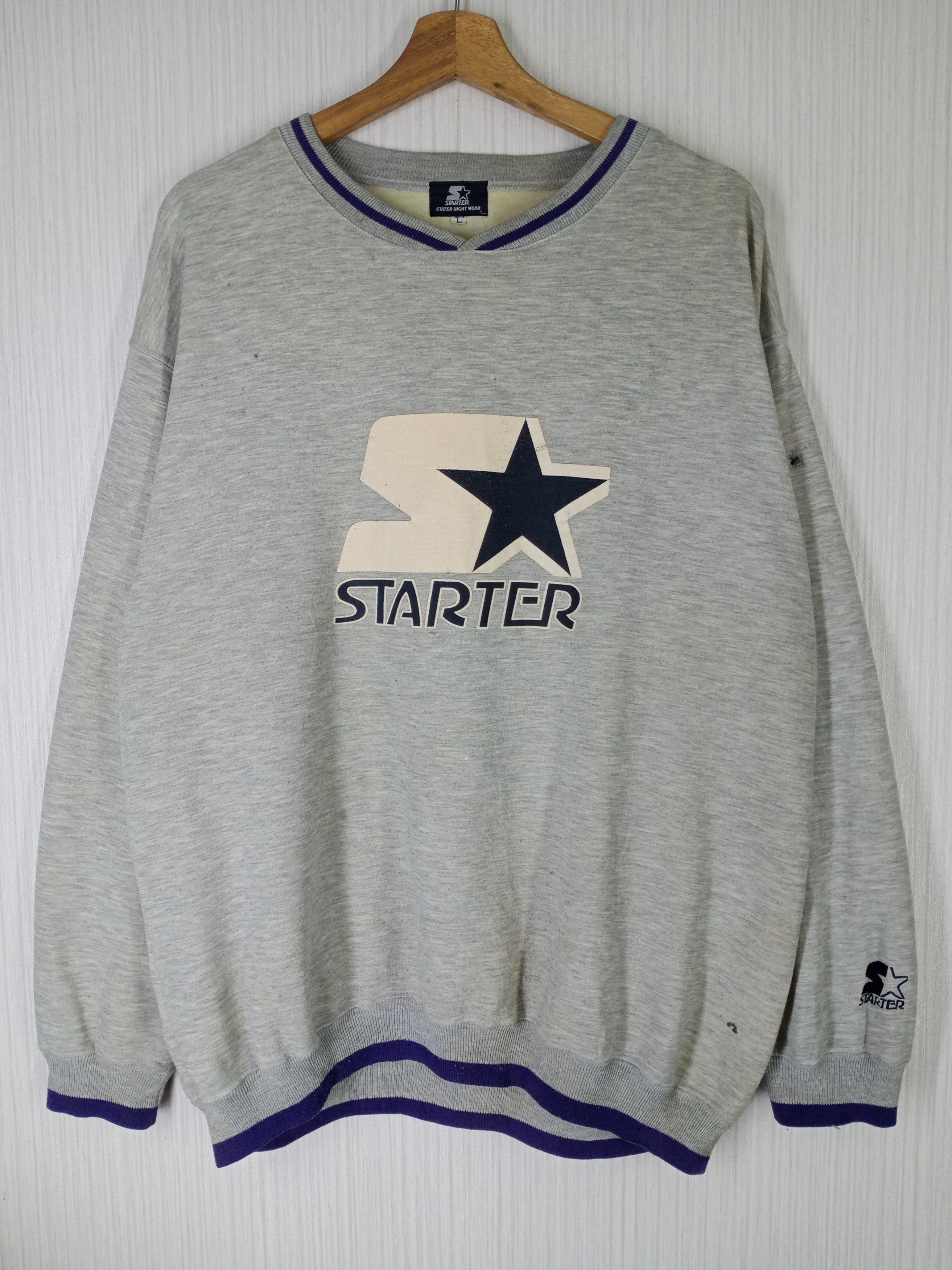 Starter × Vintage Rare Vintage Starter Big Logo Sweatshirt Size US L / EU 52-54 / 3 - 1 Thumbnail