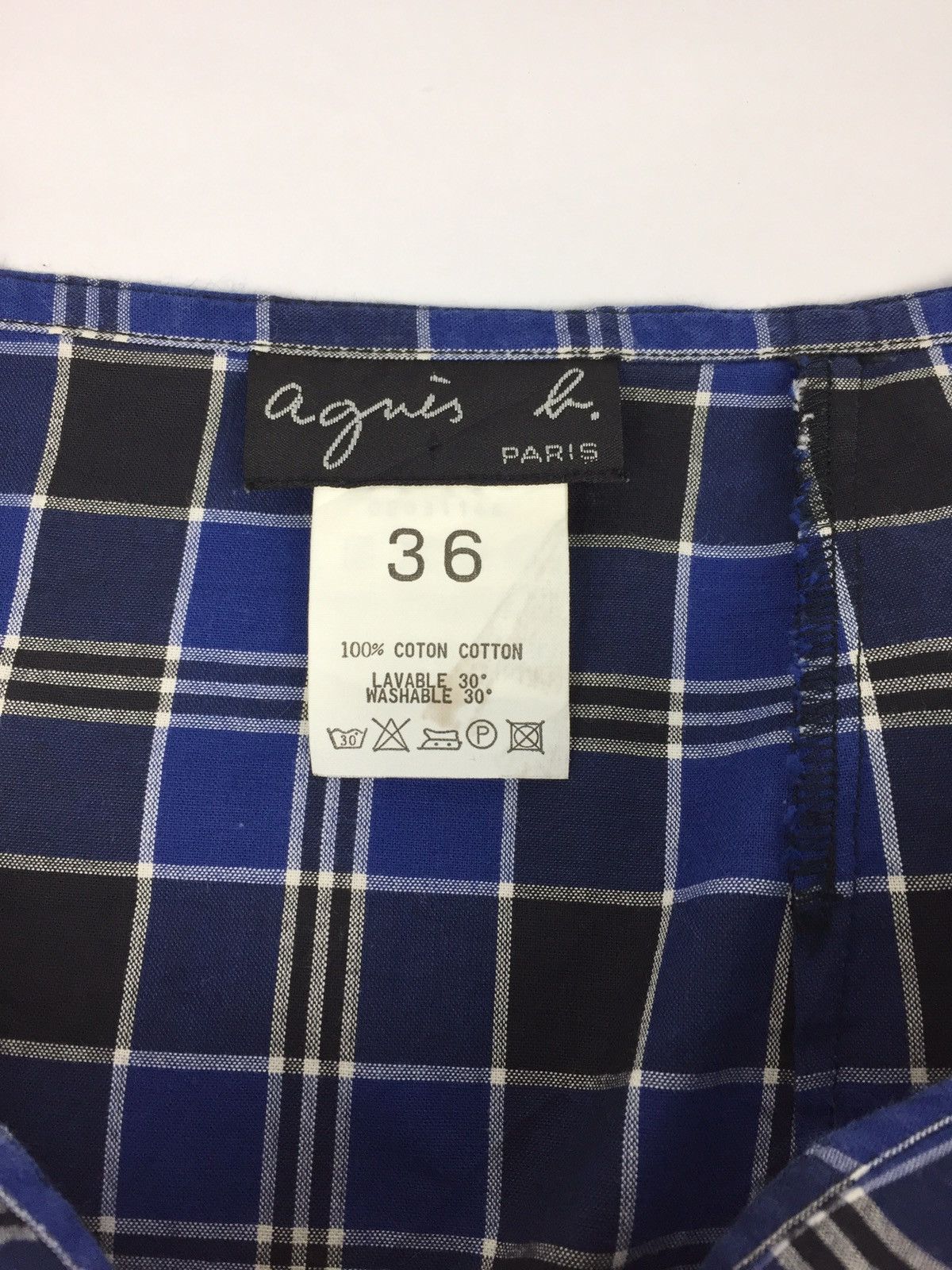 agnes b. Agnes B. Plaid Print High Waist Skirt Size 22" - 5 Thumbnail