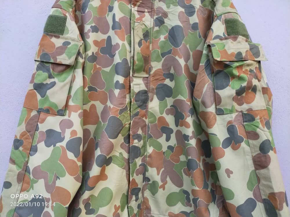 Vintage Duck Camo Cold Weather Jacket (Fleece Lining) Size US XL / EU 56 / 4 - 11 Thumbnail