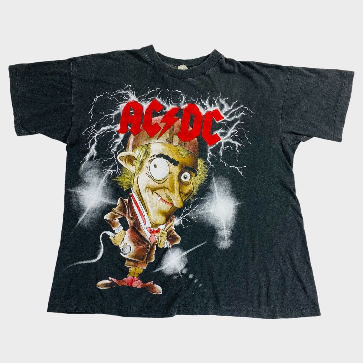 Vintage 90's AC/DC Faded T-Shirt | Grailed