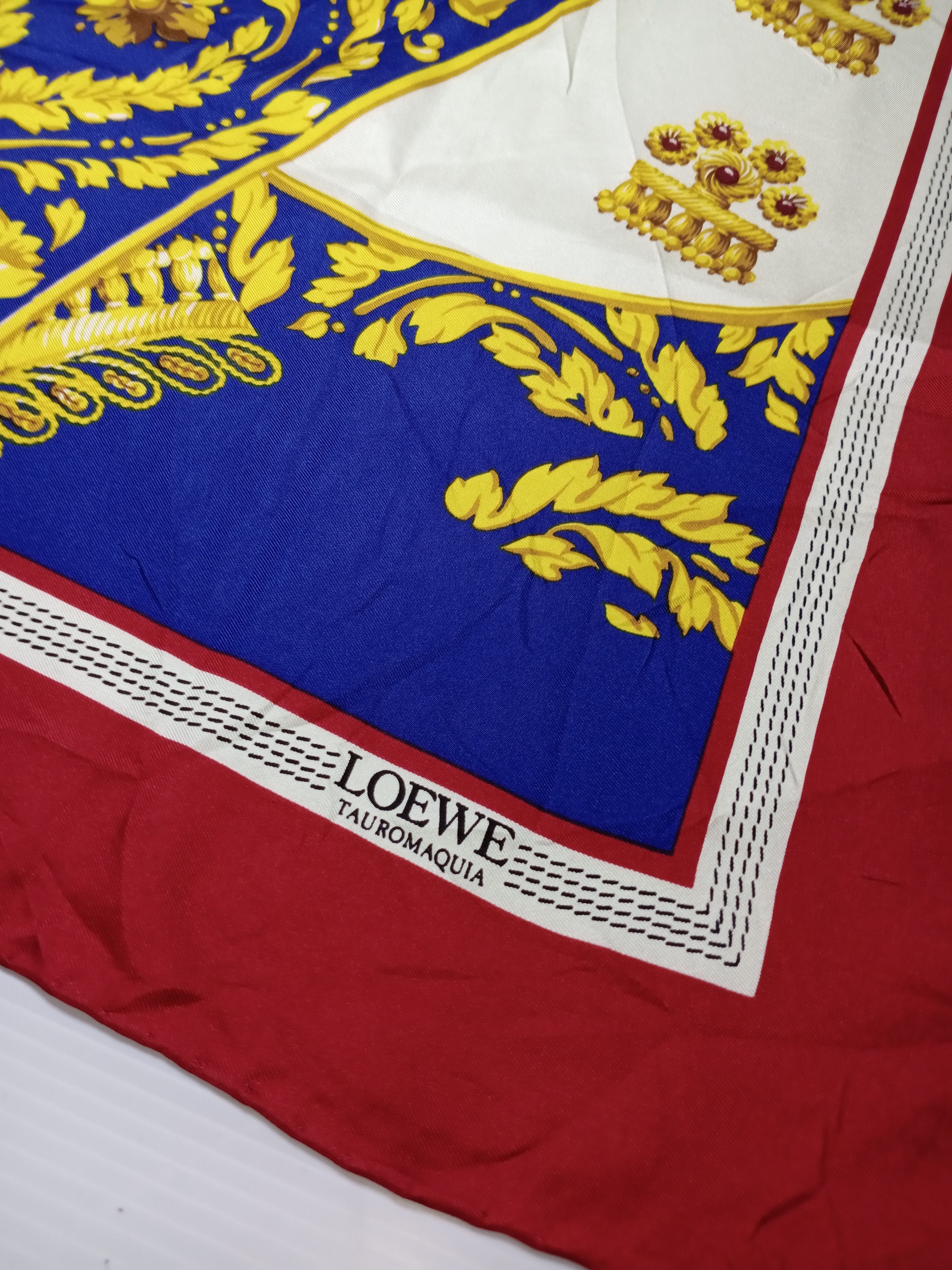 Loewe Silk Big Scarf LOEWE Nice Design Size ONE SIZE - 2 Thumbnail