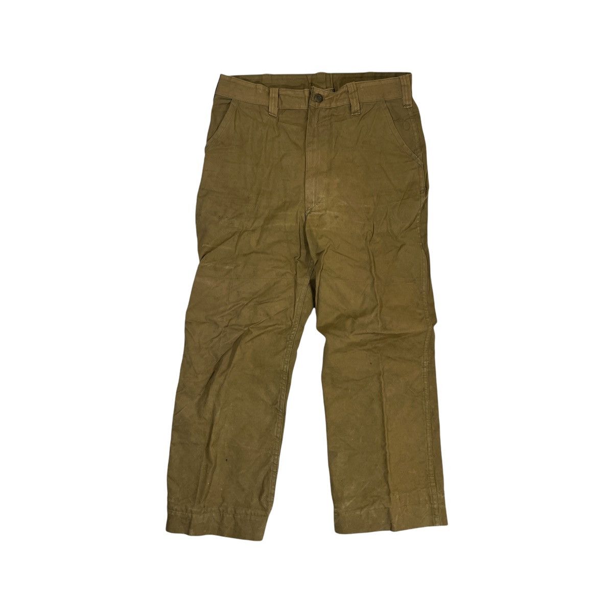 Canvas × Filson × Vintage 50s Canvasback Tin Cloth Water Repellent Hunting Pants Size US 33 - 1 Thumbnail