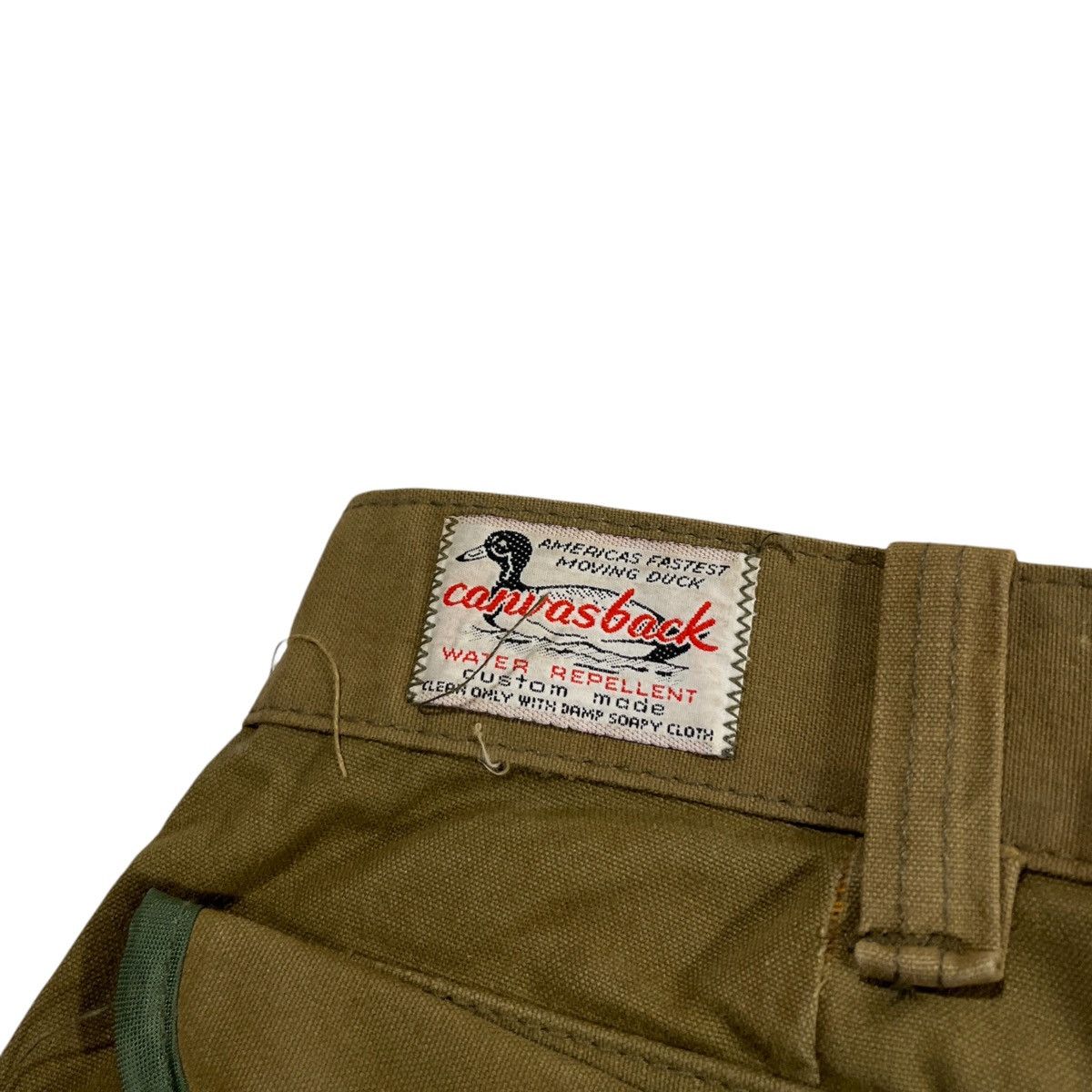 Canvas × Filson × Vintage 50s Canvasback Tin Cloth Water Repellent Hunting Pants Size US 33 - 4 Thumbnail