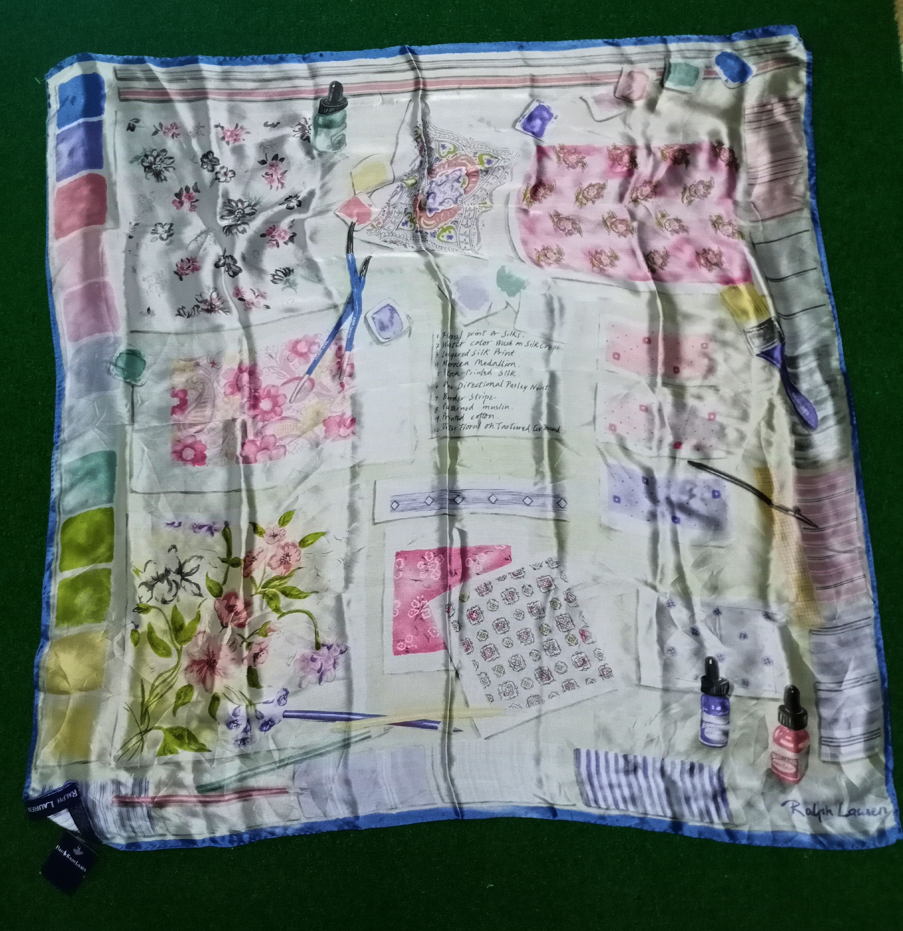 Other New With Tag Polo Ralph Lauren Silk Scarf Size ONE SIZE - 4 Thumbnail