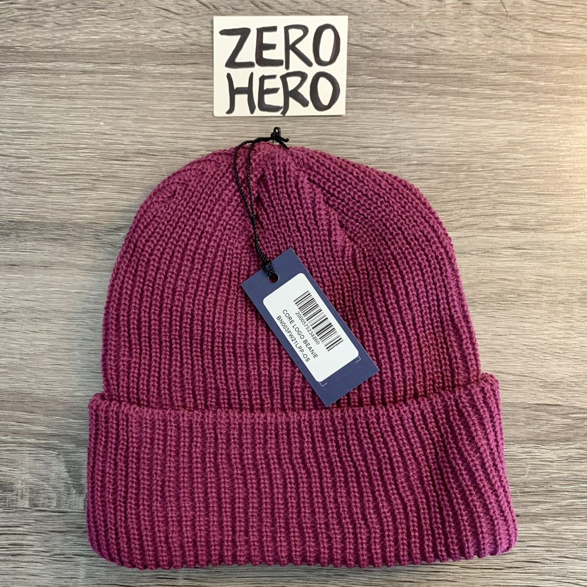 Noah × Vintage Supreme Noah NYC Core Logo Beanie purple new hat fw21 knit Size ONE SIZE - 2 Thumbnail