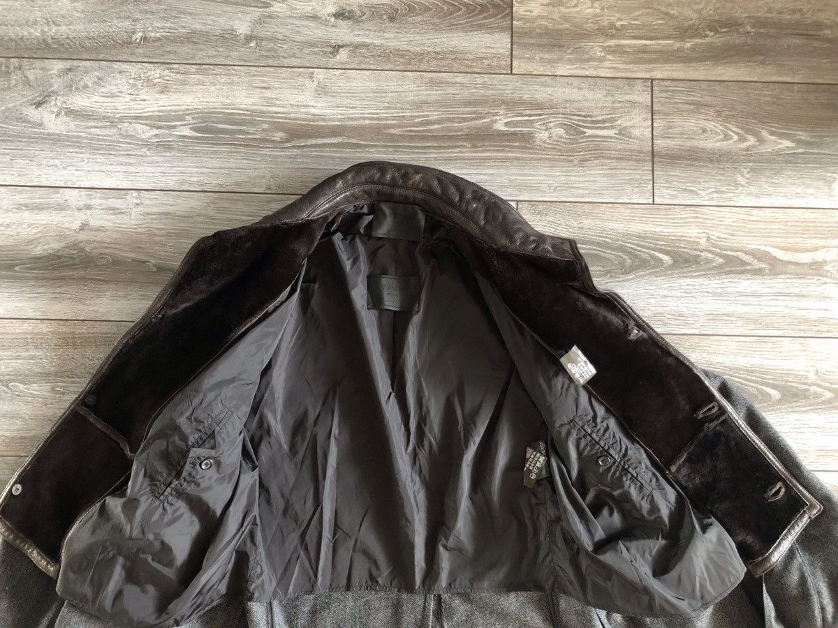 Prada × Vintage Prada Wool Duffle Coat Trench Jacket Size US L / EU 52-54 / 3 - 8 Thumbnail