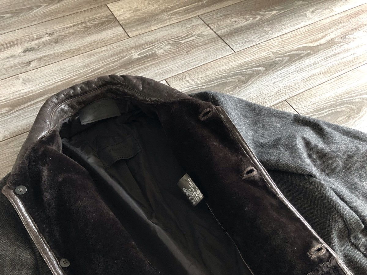 Prada × Vintage Prada Wool Duffle Coat Trench Jacket Size US L / EU 52-54 / 3 - 7 Thumbnail