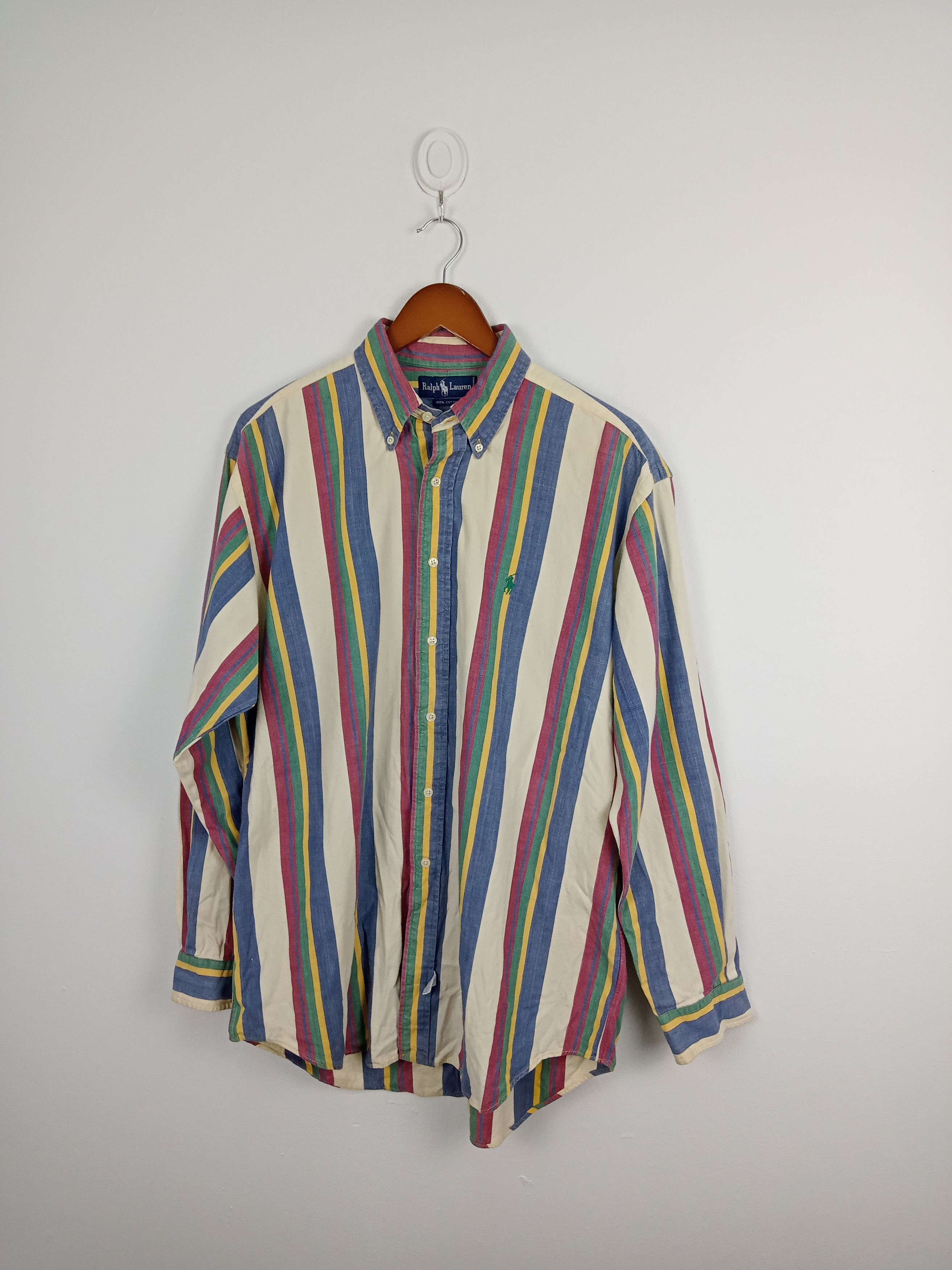 Polo Ralph Lauren × Ralph Lauren × Vintage Vintage Polo Ralph Lauren. Long Sleeve Buttons up Shirt Size US M / EU 48-50 / 2 - 1 Thumbnail