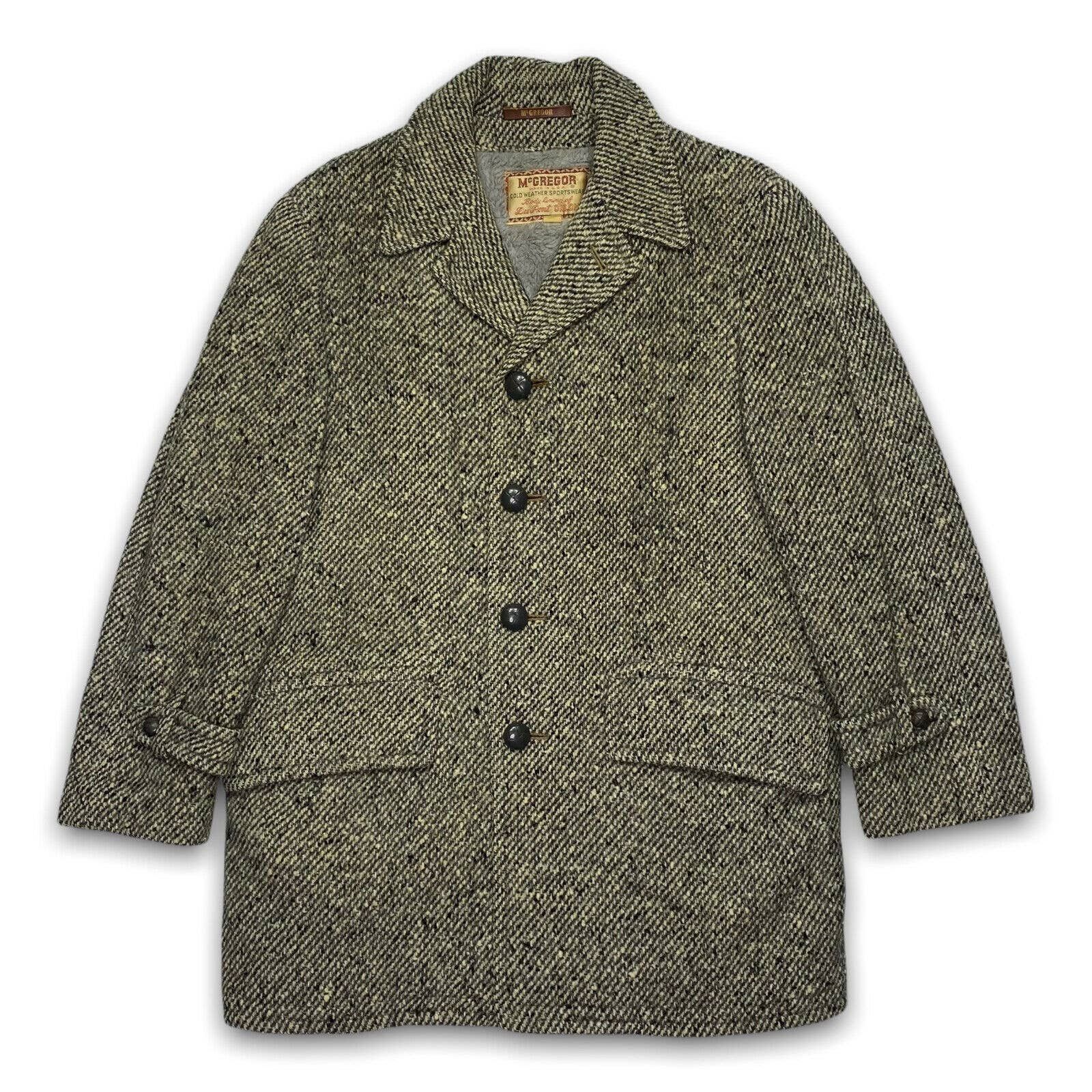 Mcgregor Vintage 70s McGregor Dupont Lined Tweed Cold Weather Coat ...