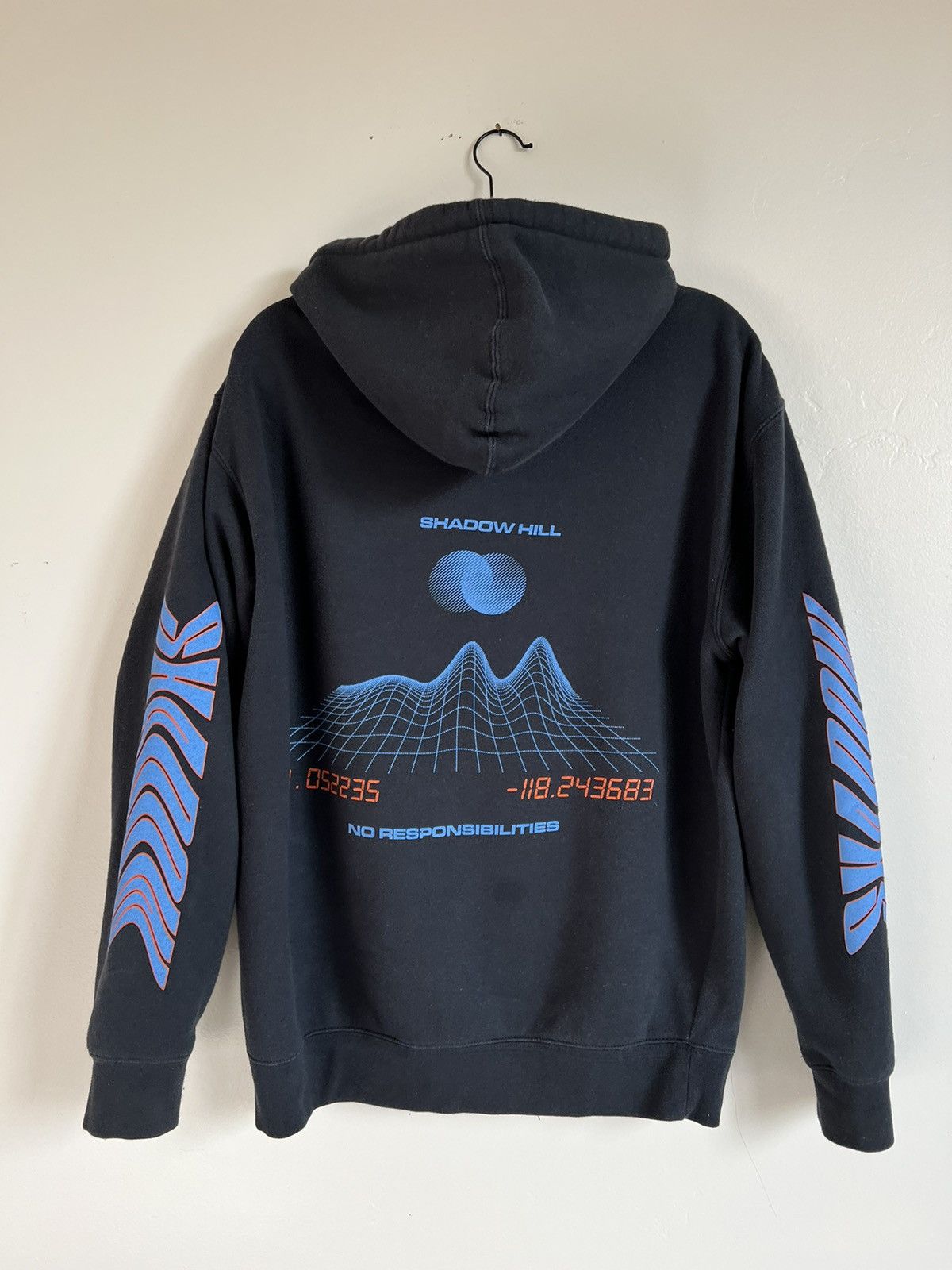 Shadow Hill Shadow Hill BLUE LAVA ZIP UP HOODIE Grailed