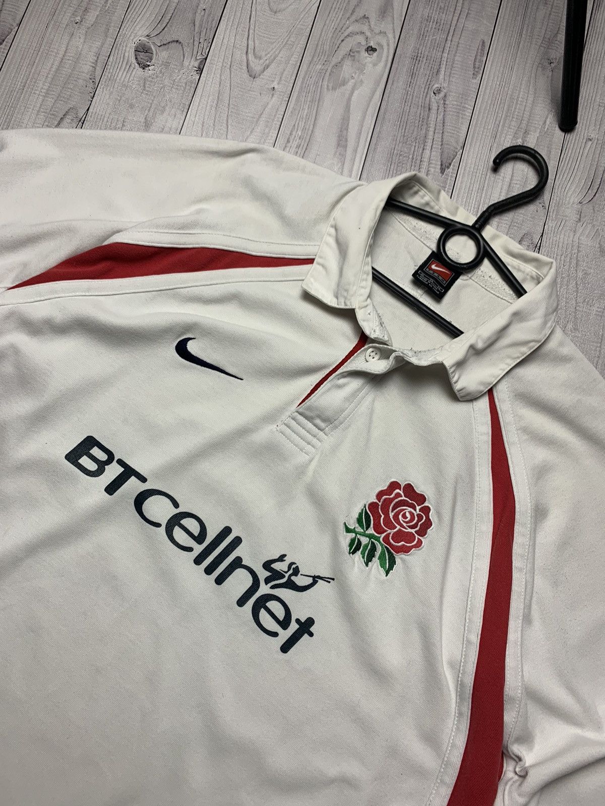 Nike × Vintage Vintage Nike Rugby shirt jersey size XL Size US XL / EU 56 / 4 - 2 Thumbnail