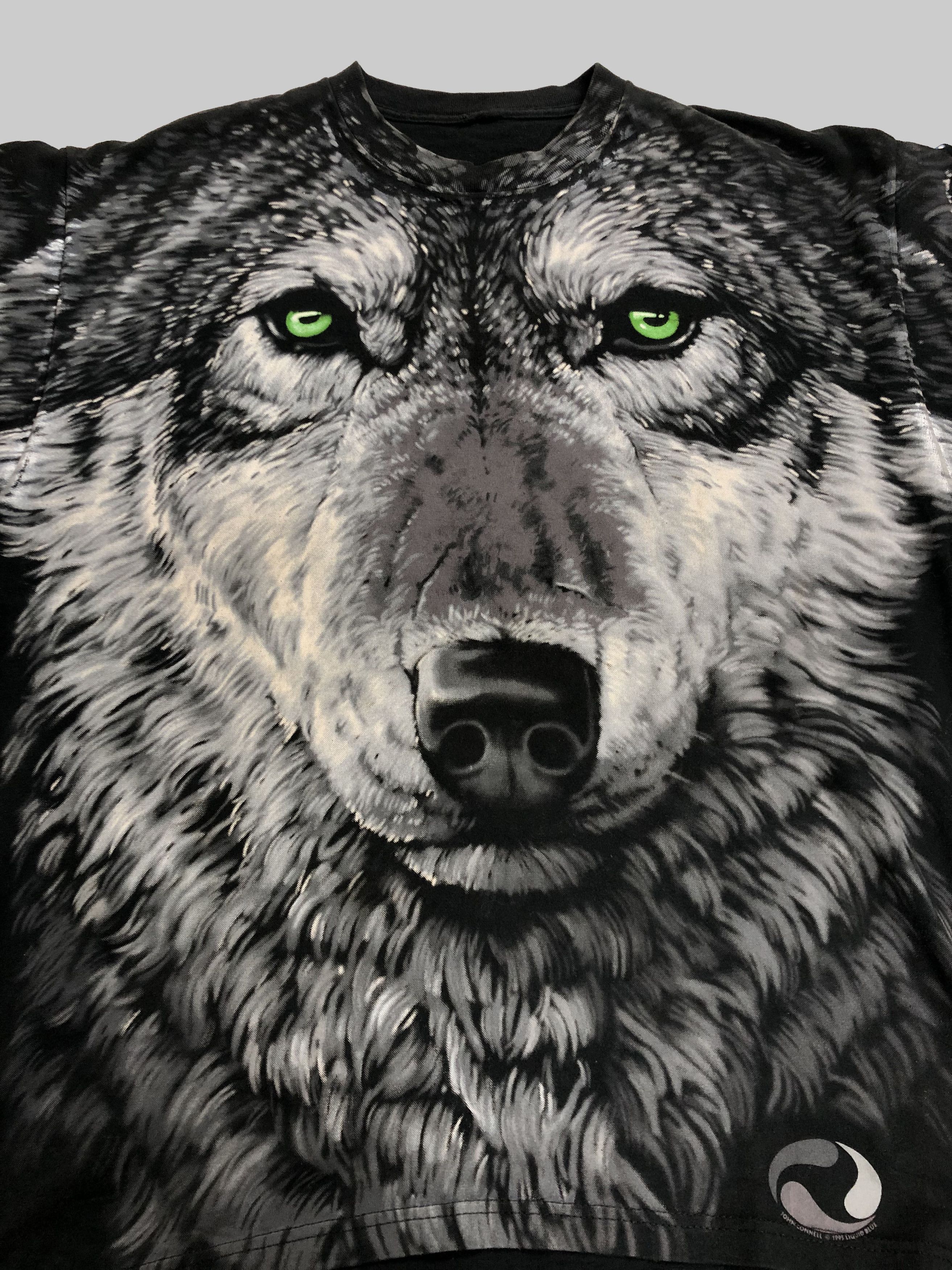 Liquid Blue Vintage 1995 Liquid Blue Wolf Travis Scott All Over Print Size US XL / EU 56 / 4 - 3 Thumbnail