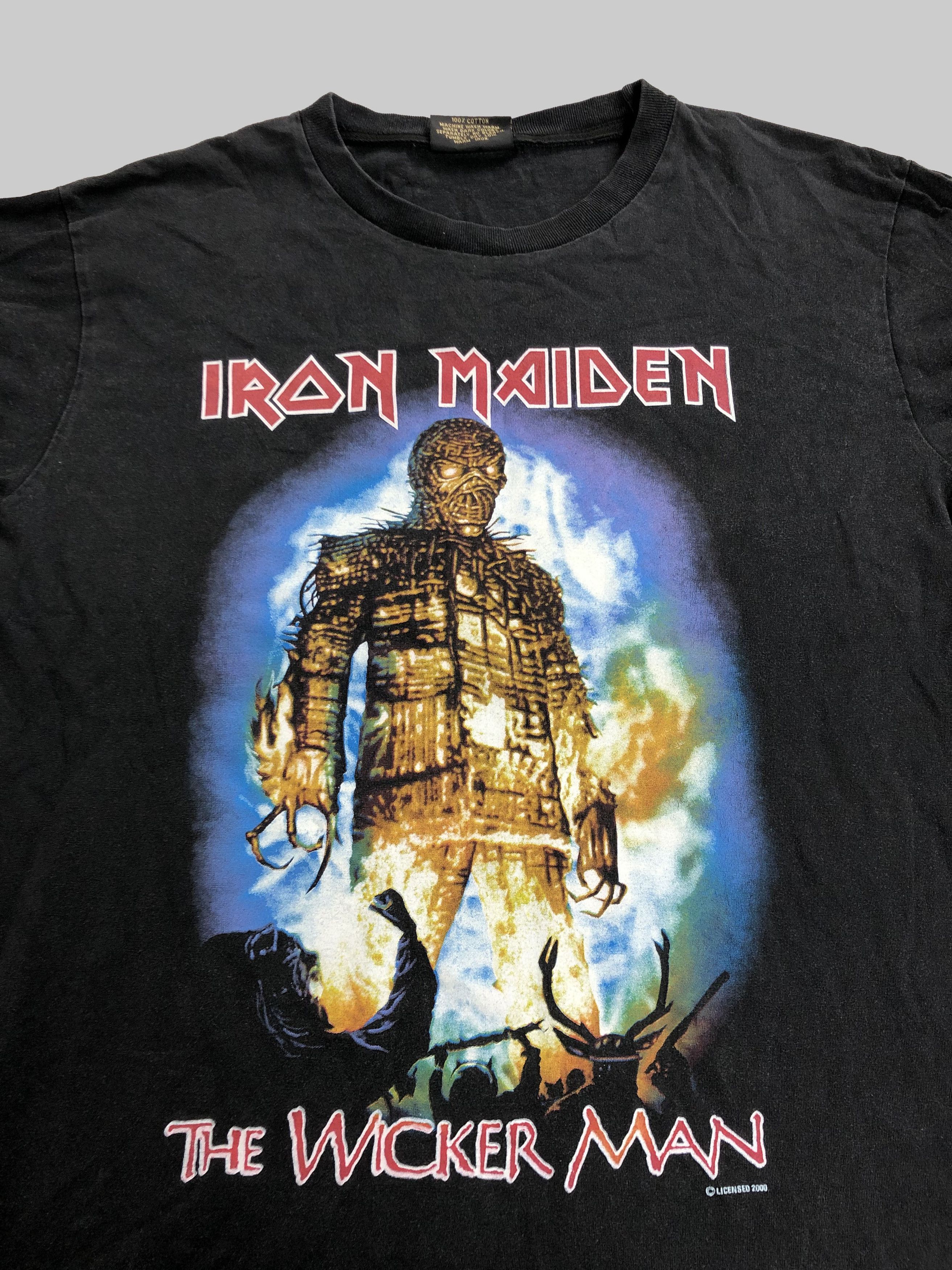Band Tees Vintage 2000 Iron Maiden The Wicker Man (AC/DC) Size US L / EU 52-54 / 3 - 3 Thumbnail