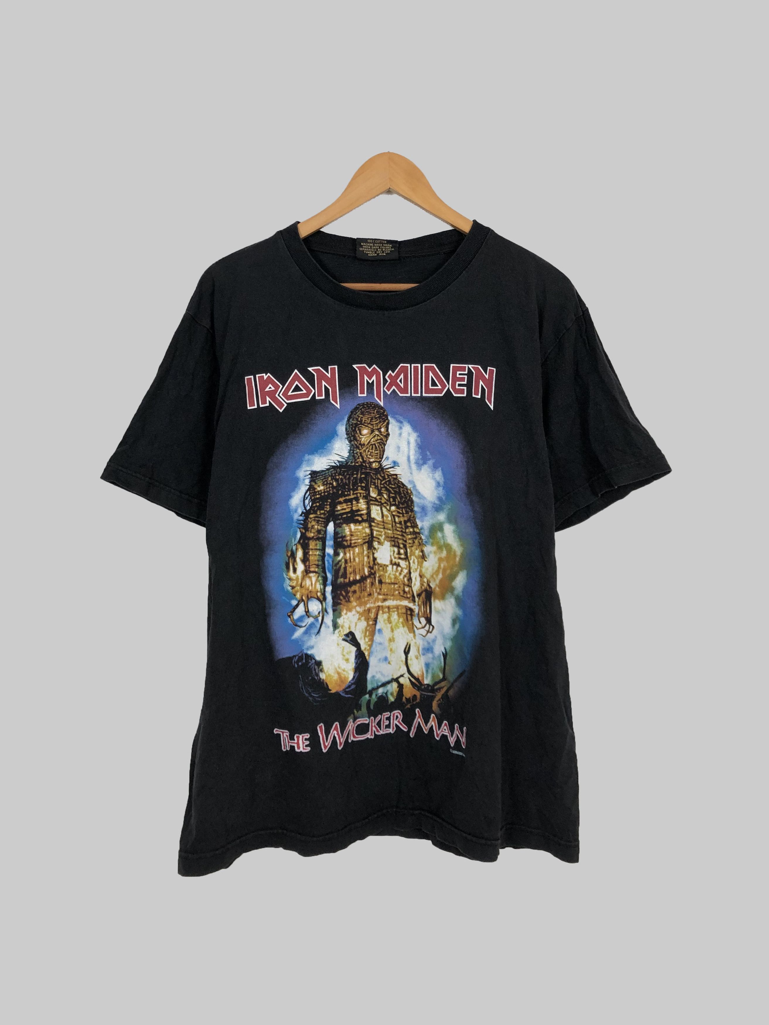 Band Tees Vintage 2000 Iron Maiden The Wicker Man (AC/DC) Size US L / EU 52-54 / 3 - 1 Thumbnail