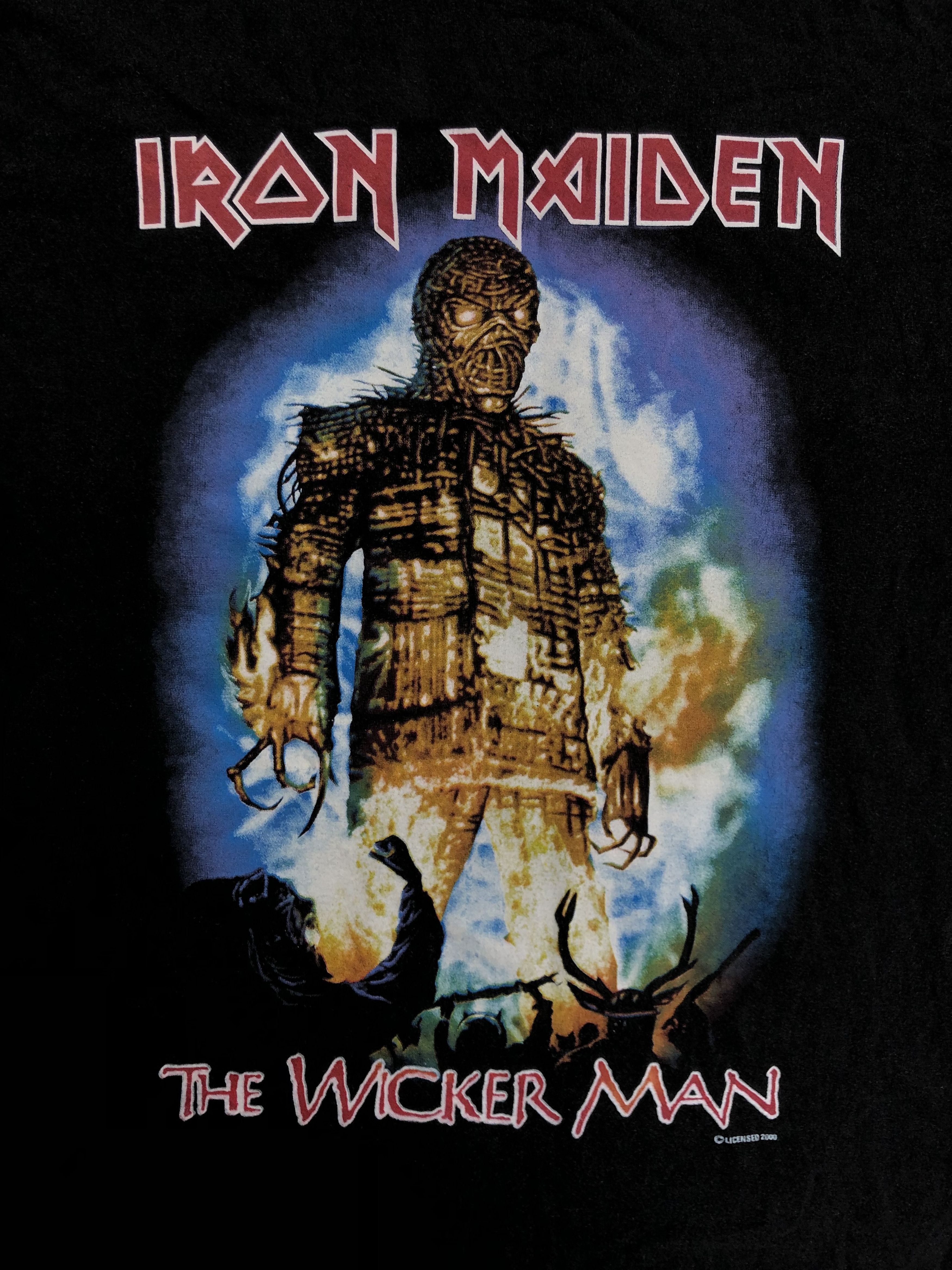 Band Tees Vintage 2000 Iron Maiden The Wicker Man (AC/DC) Size US L / EU 52-54 / 3 - 4 Thumbnail
