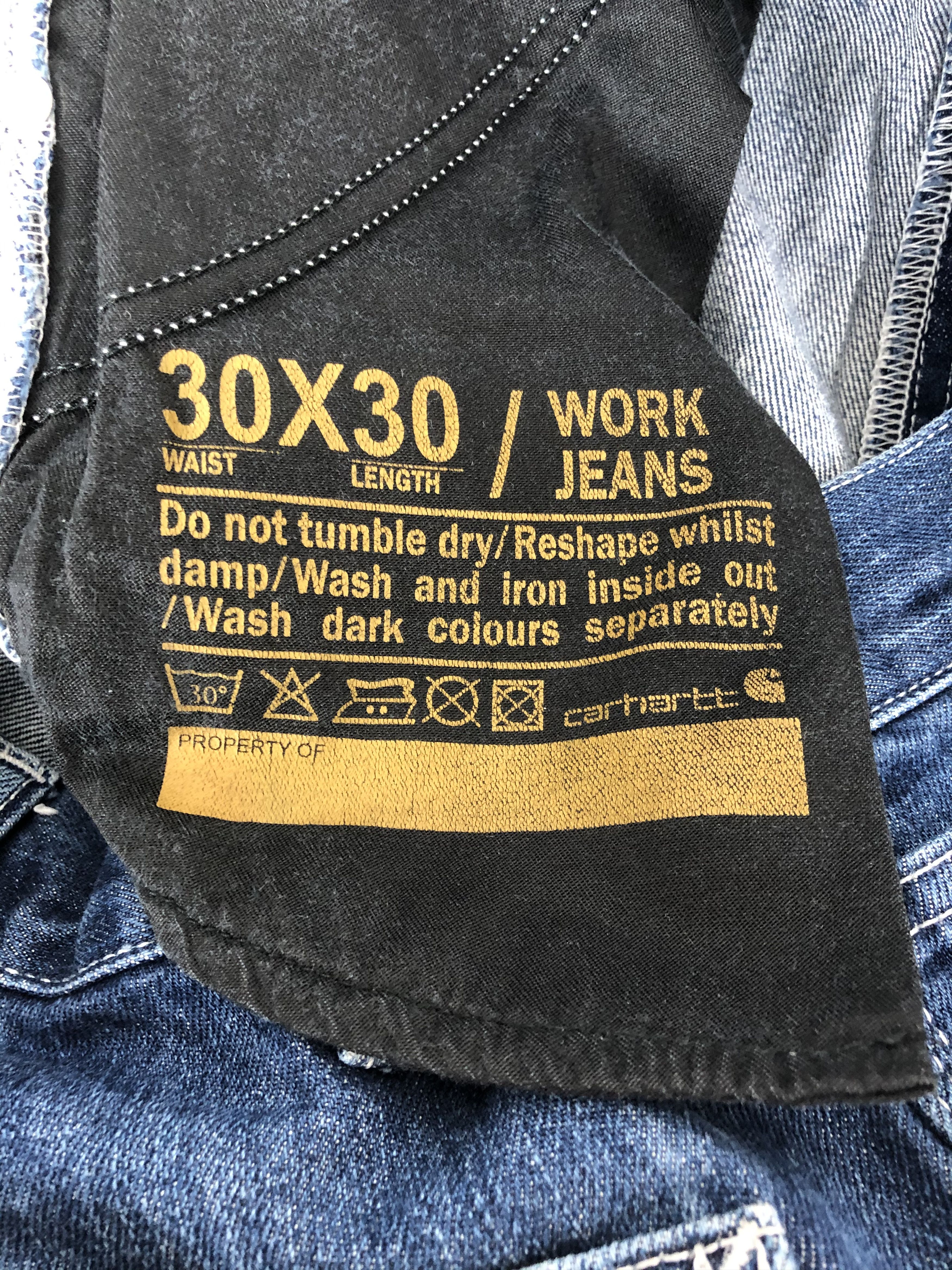 Carhartt Vintage Carhartt Work Jeans (Dungarees) Size US 30 / EU 46 - 20 Thumbnail
