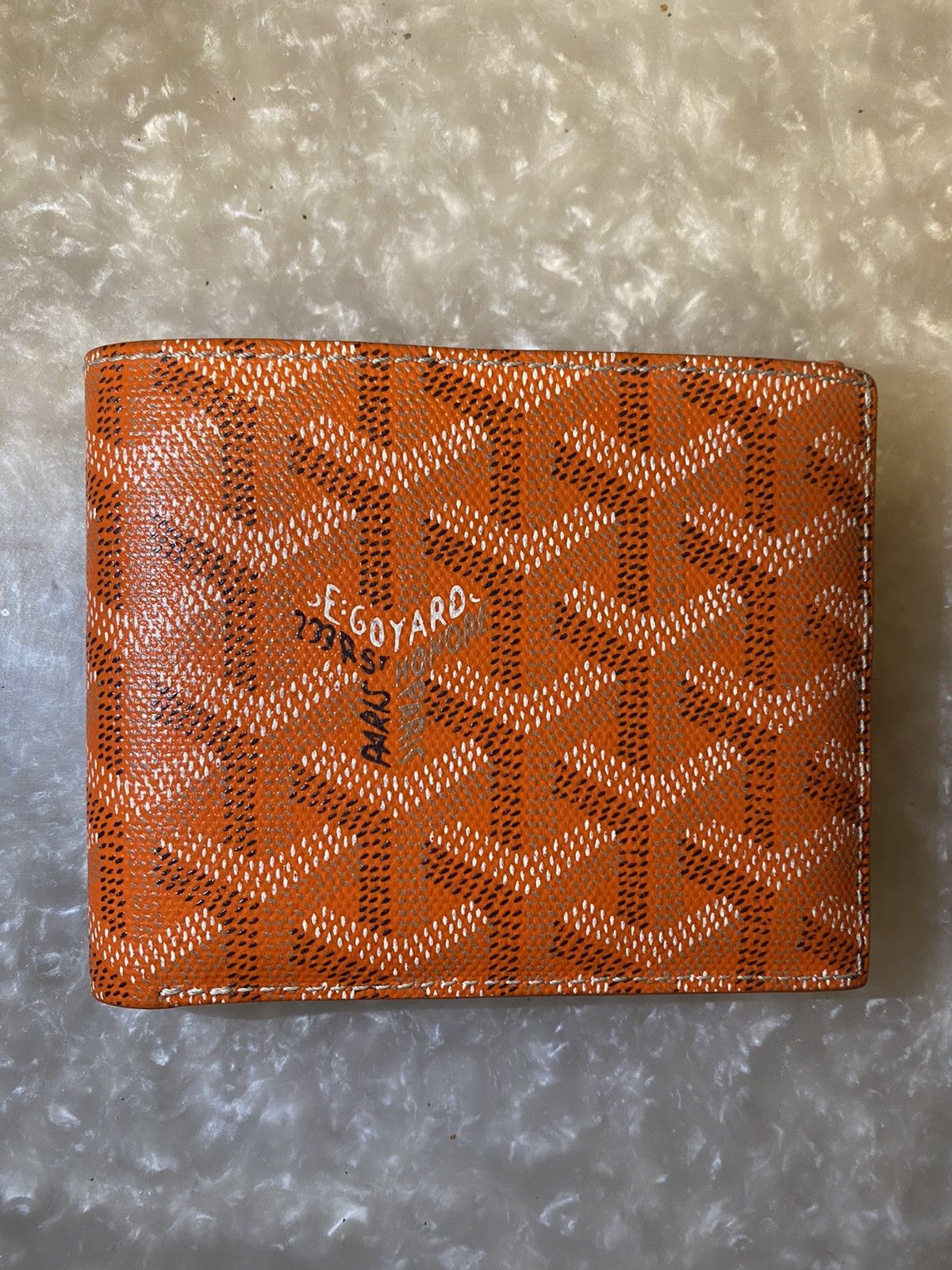 Goyard Orange Bi Fold Wallet